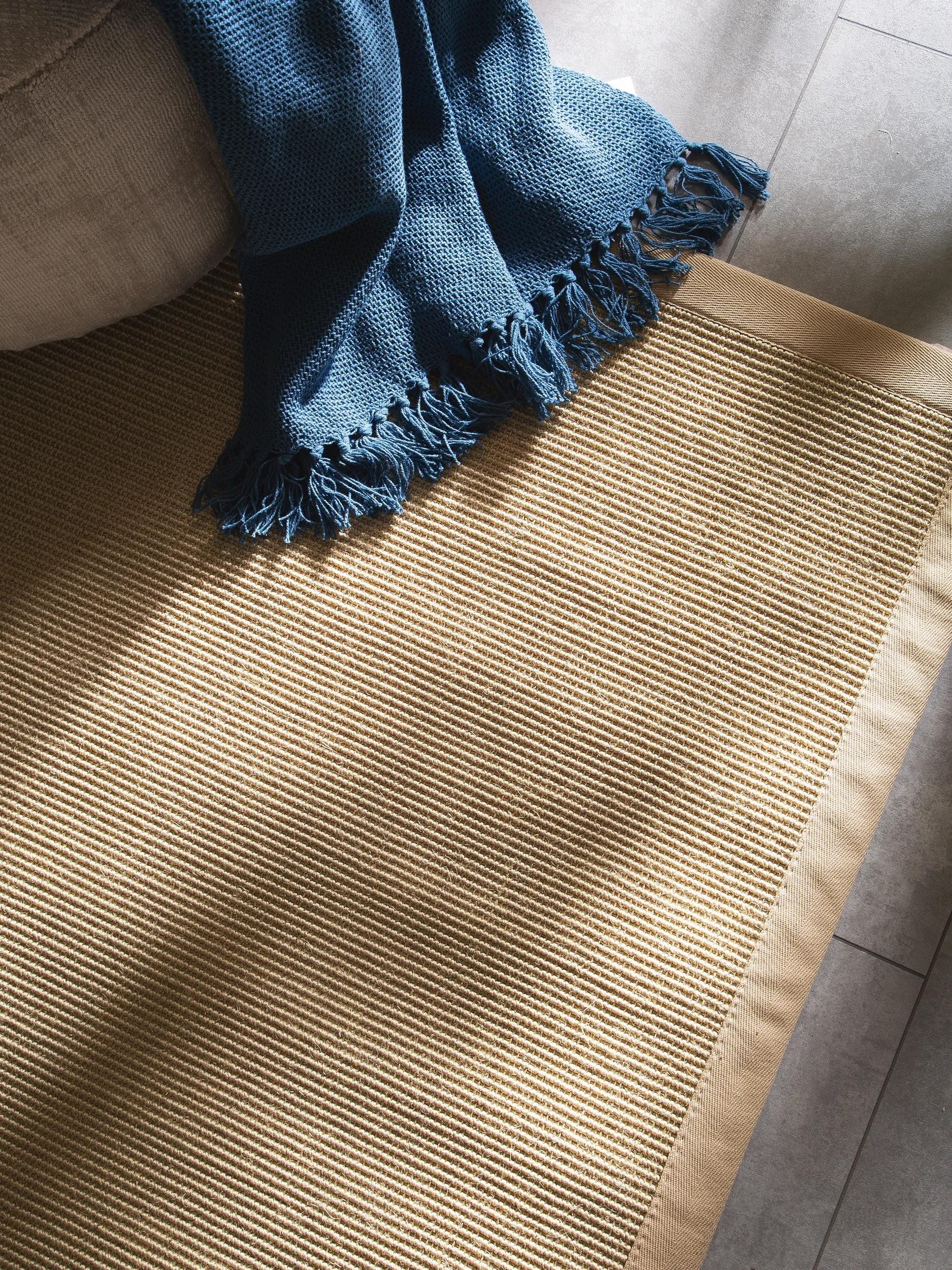 benuta Sisalteppich Sana, quadratisch, Höhe: 5 mm, 100% Sisal Naturfaser, Teppich Wohnzimmer, Esszimmer, Schlafzimmer