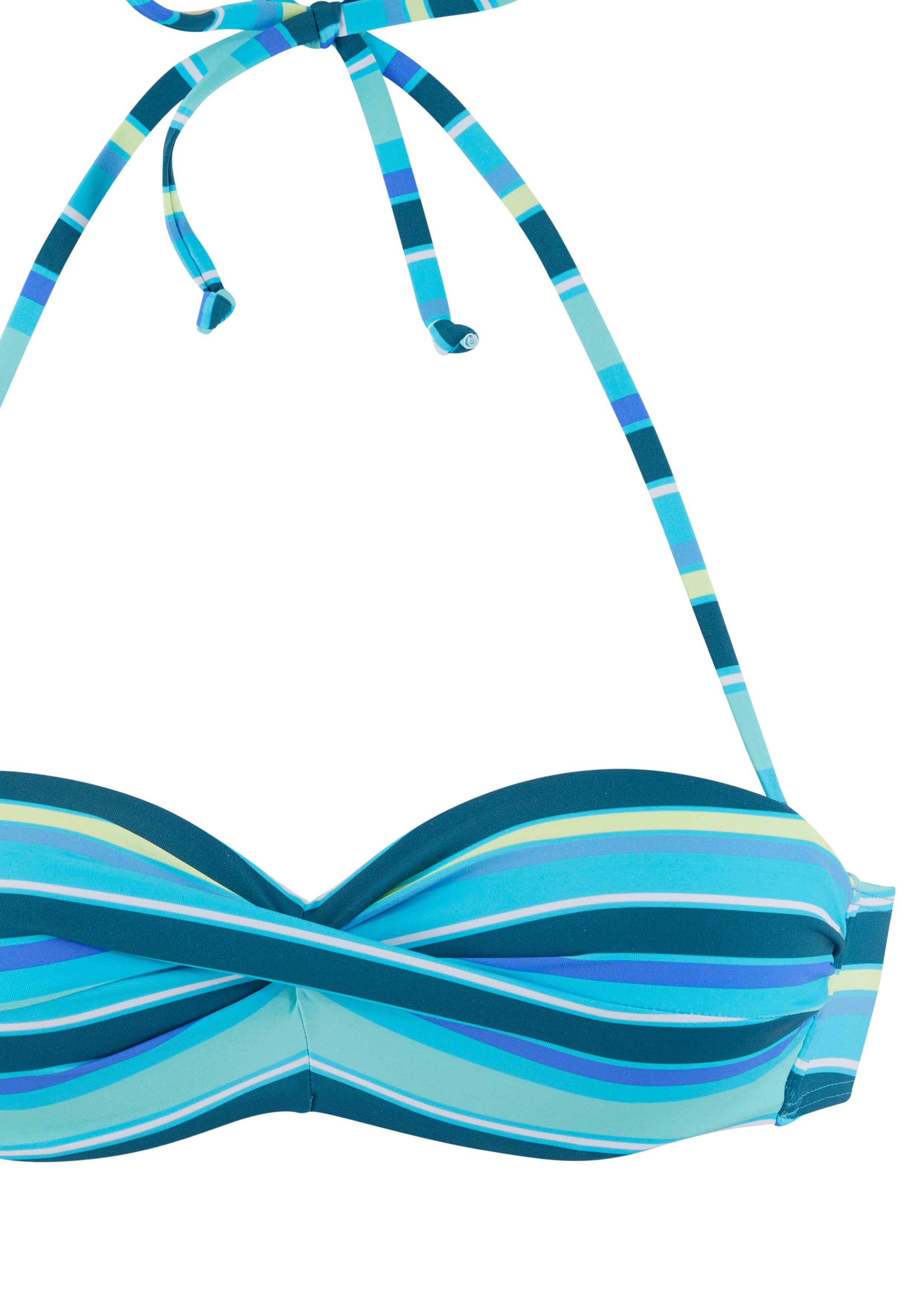 s.Oliver Bügel-Bandeau-Bikini-Top Fun, im trendigen Streifen-Design günstig online kaufen