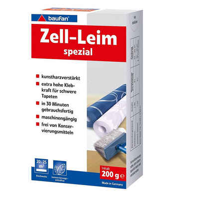 PUFAS Klebstoff baufan Tapeten-Zell-Leim Spezial, mit hoher Klebekraft 200 g