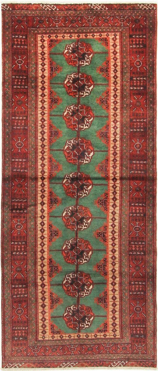 Orientteppich Turkaman 97x229 Handgeknüpfter Orientteppich / Perserteppich Läufer, Nain Trading, rechteckig, Höhe: 6 mm