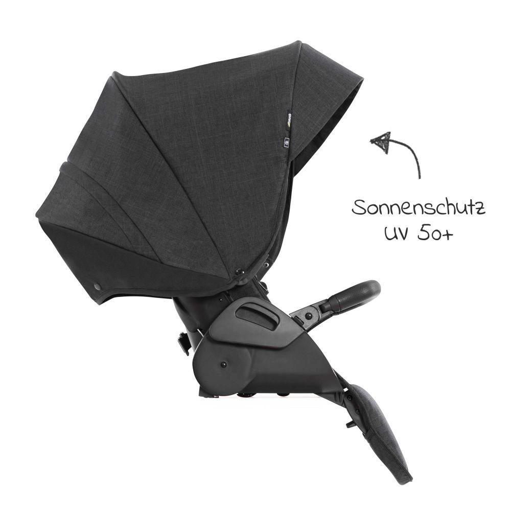 Hauck Kinderwagenaufsatz Hauck X - Melange Vision Sitzeinheit Black