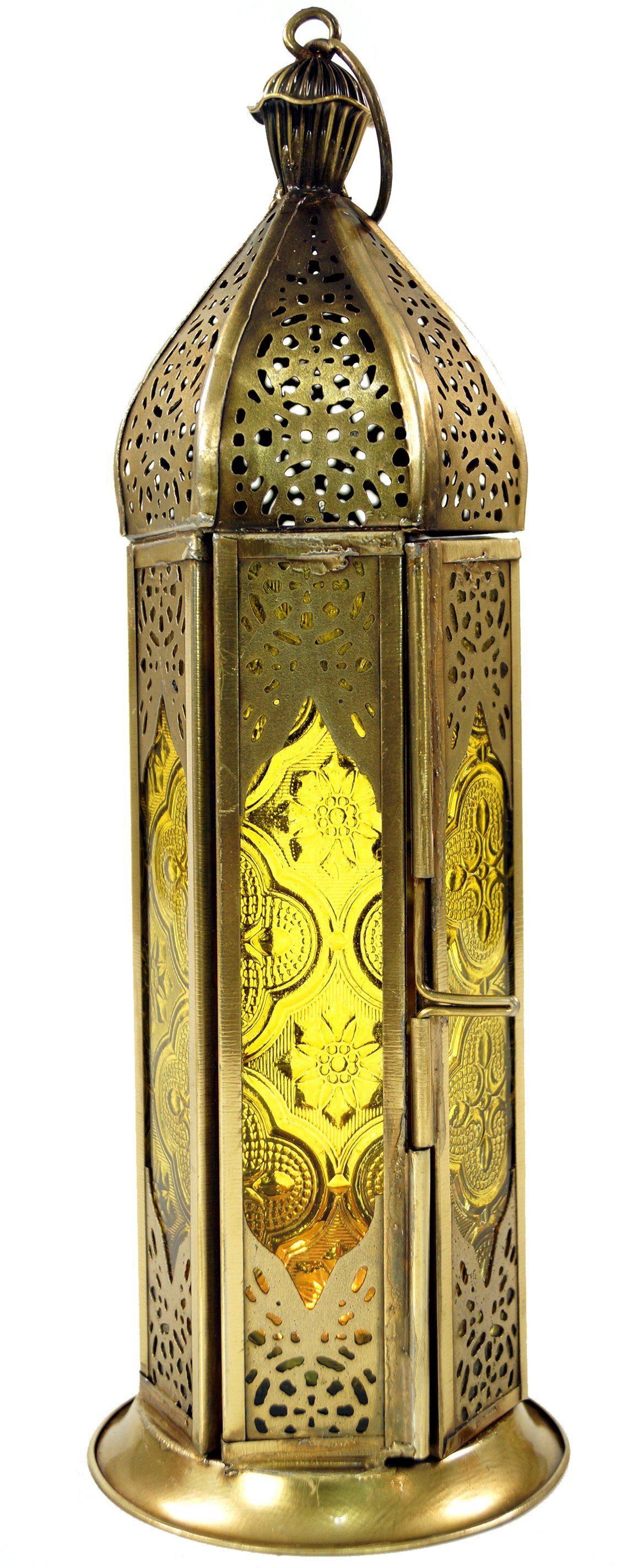 Guru-Shop Kerzenlaterne Orientalische Metall/Glas Laterne in.. günstig online kaufen