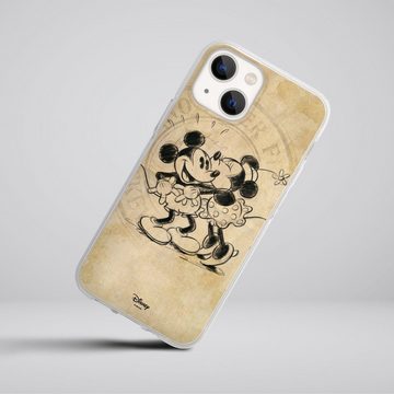 DeinDesign Handyhülle Mickey Mouse Minnie Mouse Vintage Minnie&Mickey, Apple iPhone 13 Mini Silikon Hülle Bumper Case Handy Schutzhülle