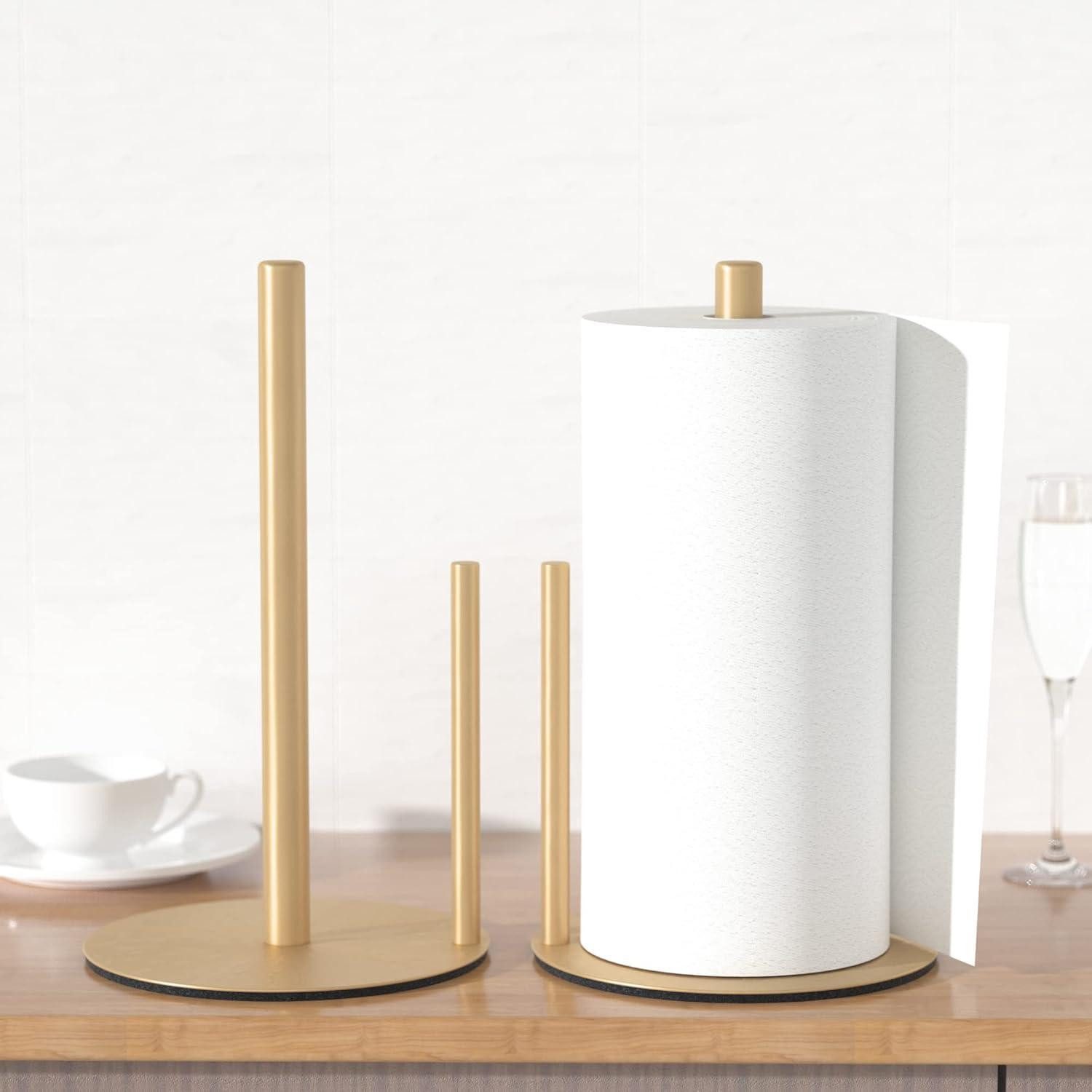 LuxusKollektion Küchenrollenhalter Küchenrollenhalter Edelstahl Arbeitsplatte Easy to Tear Gold