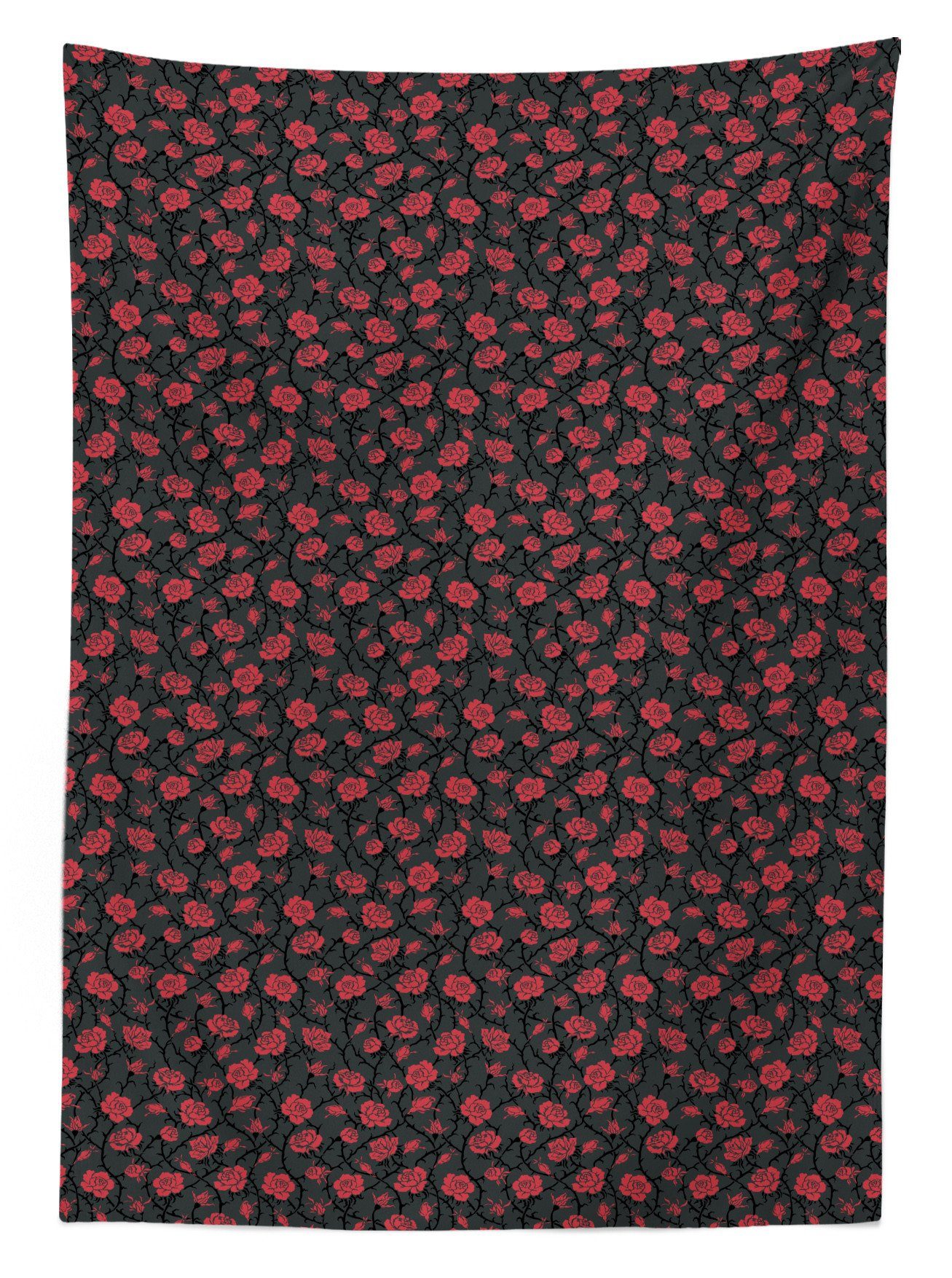 Rot Klare Bereich Vintage Romantische Waschbar Außen Für Abakuhaus Tischdecke Farben, Schwarz und den geeignet Rose Farbfest