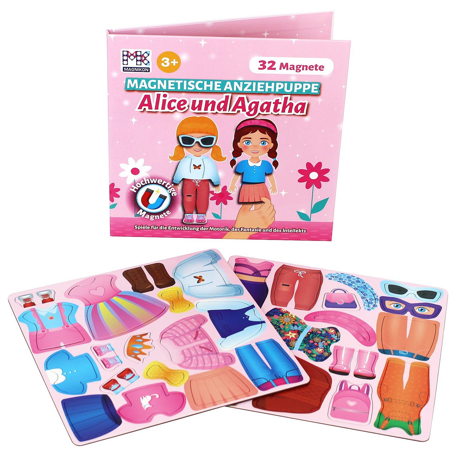 MAGNIKON Anziehpuppe Magnetische Anziehpuppen Reisespiel Magnetspielbox günstig online kaufen