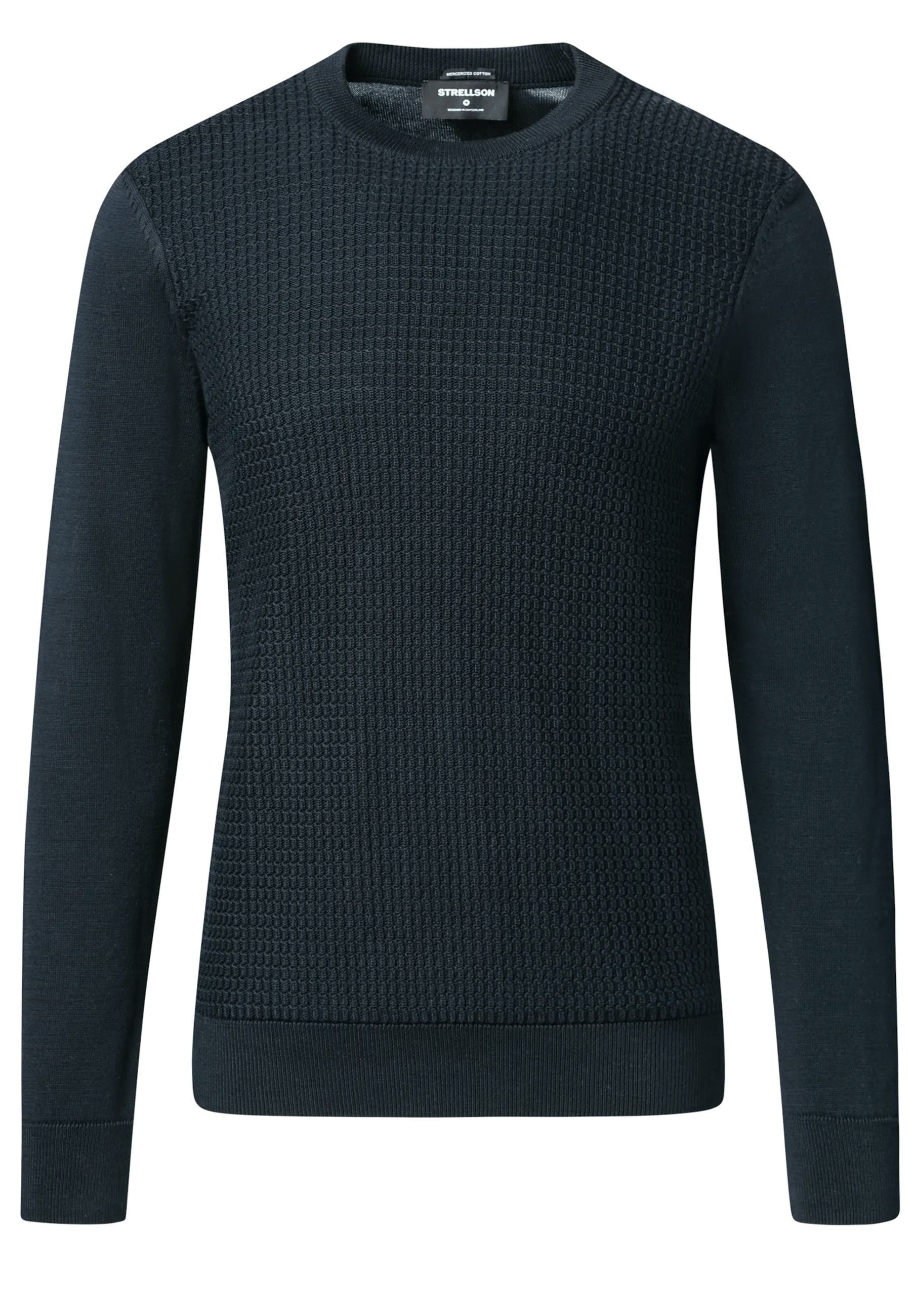 Strellson Strickpullover Adrian aus Waffelstrick (1-tlg)