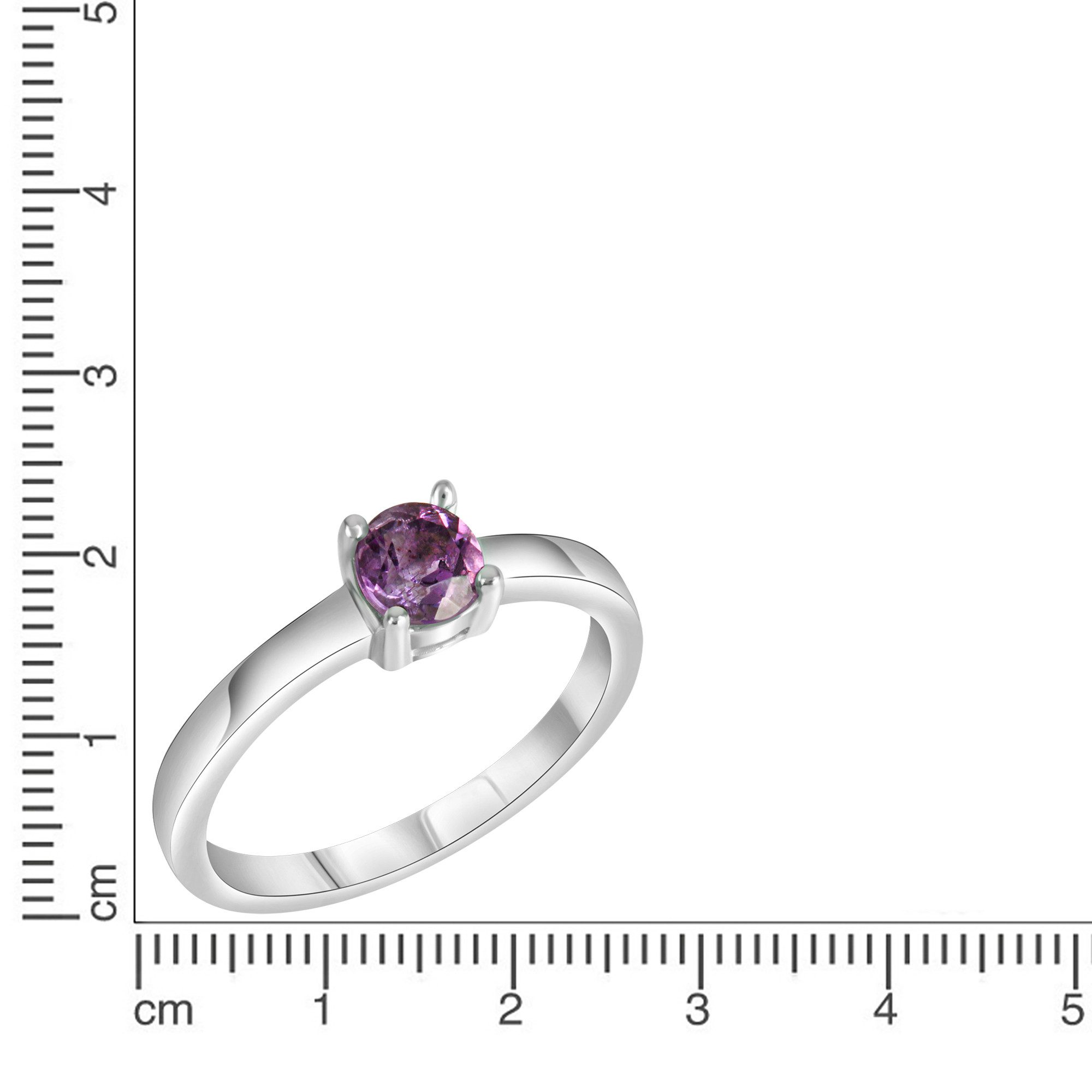 Vivance Fingerring 925-Sterling Silber rhodiniert Amethyst günstig online kaufen