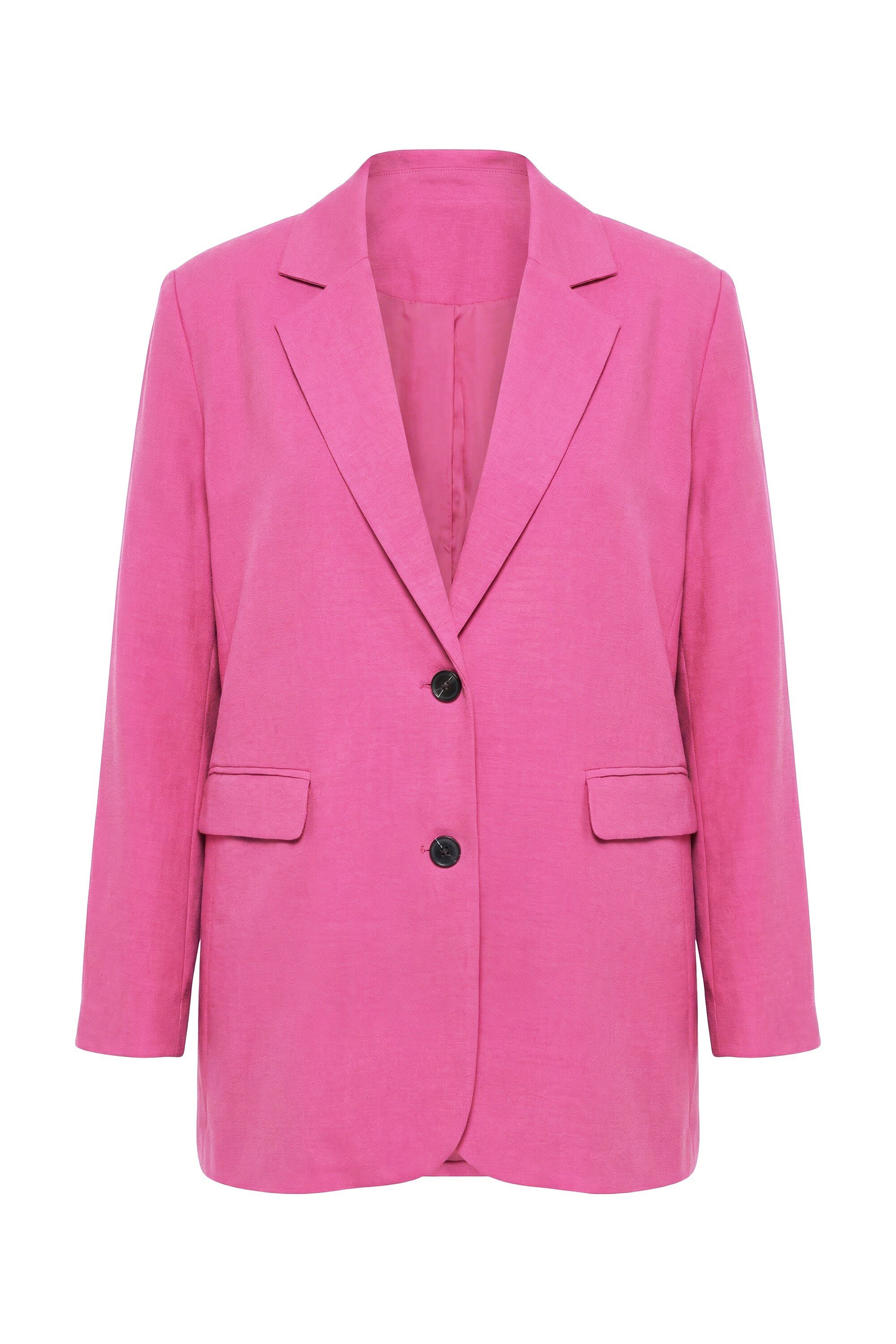 Studio Untold Blusenblazer Blazer oversized Leinenoptik Komplettfutter