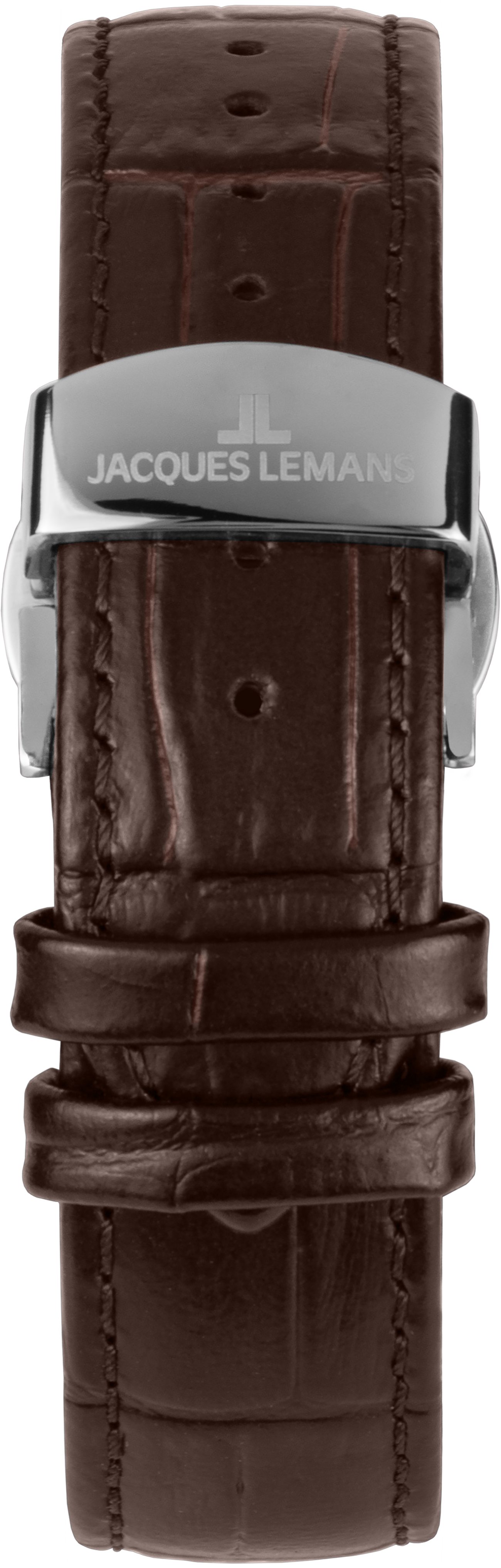 Jacques Lemans Quarzuhr Derby 1-2213E, Armbanduhr, Herrenuhr, analog, Wochentag, Mondphase