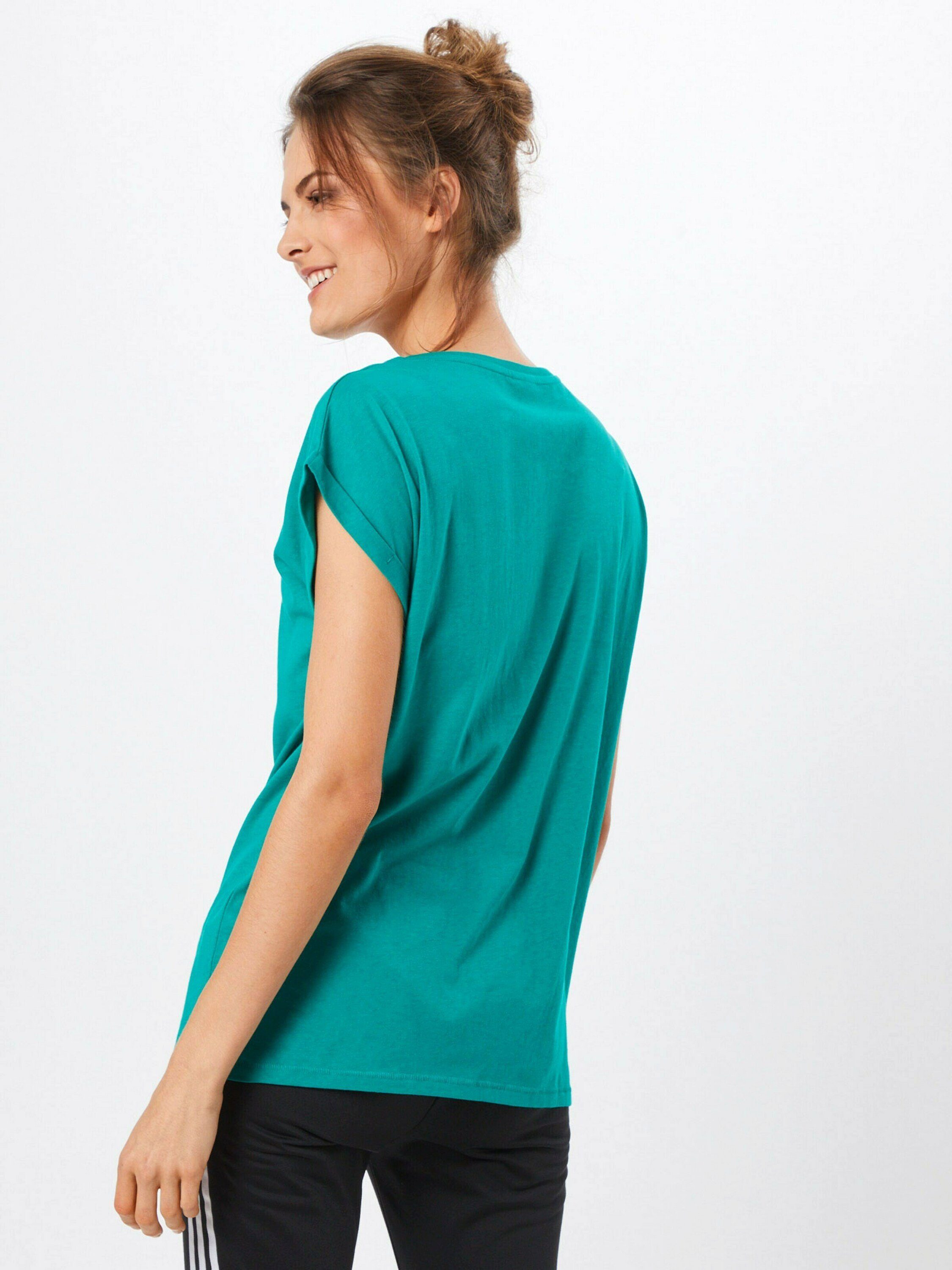 Shoulder URBAN T-Shirt Details Plain/ohne green fresh (1-tlg) Detail, TB771 Extended Weiteres CLASSICS