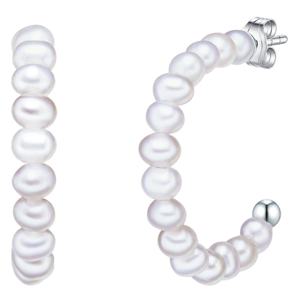 Valero Pearls Perlenohrringe silber, für Damen