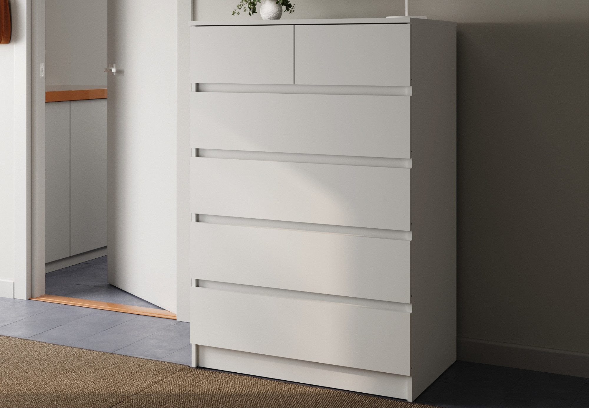 Kommode Sideboard mit 6 Schubladen Highboard Schubladenschrank Made in Germany