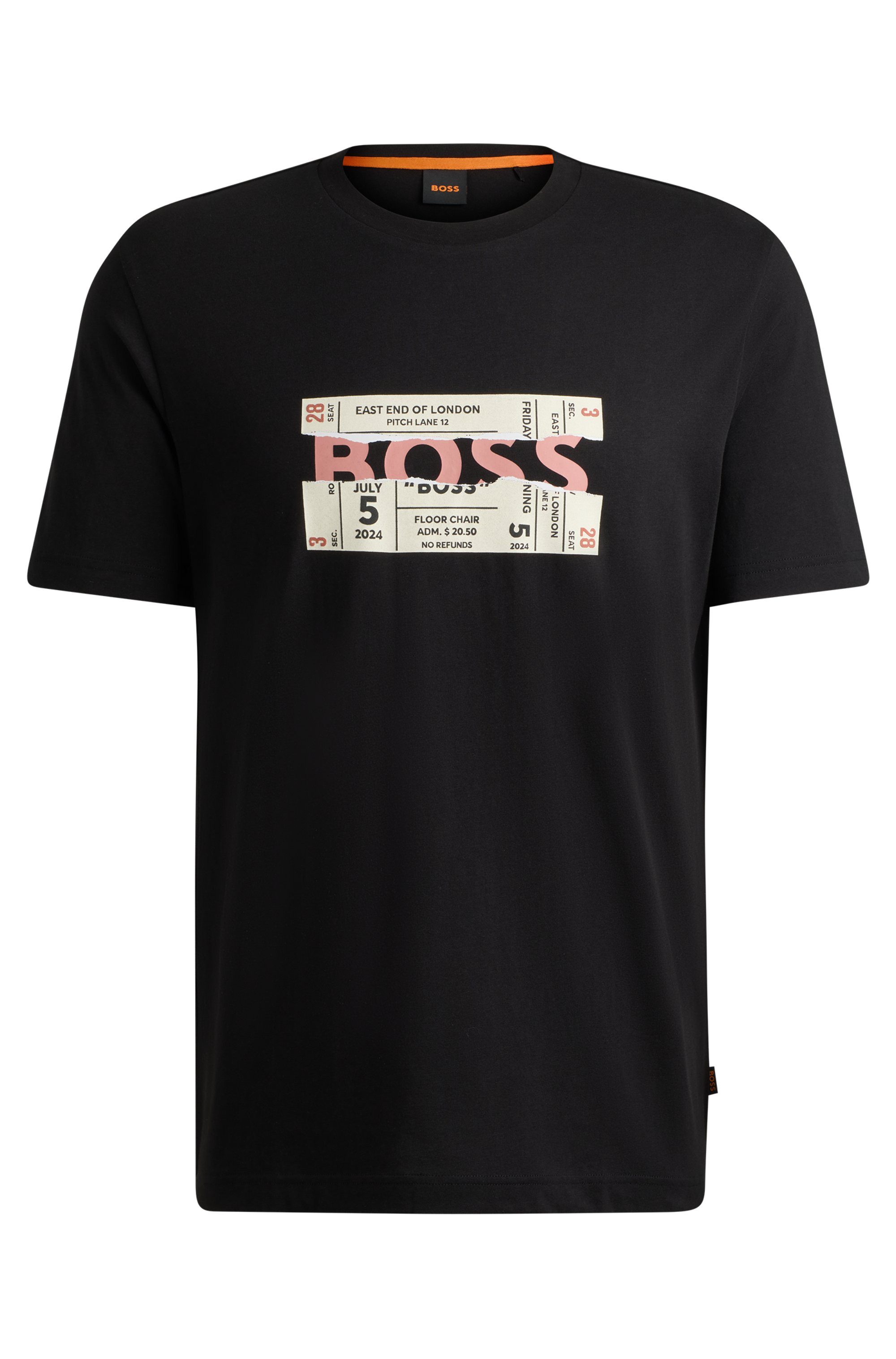 BOSS ORANGE T-Shirt Te_BossTicket mit Druck