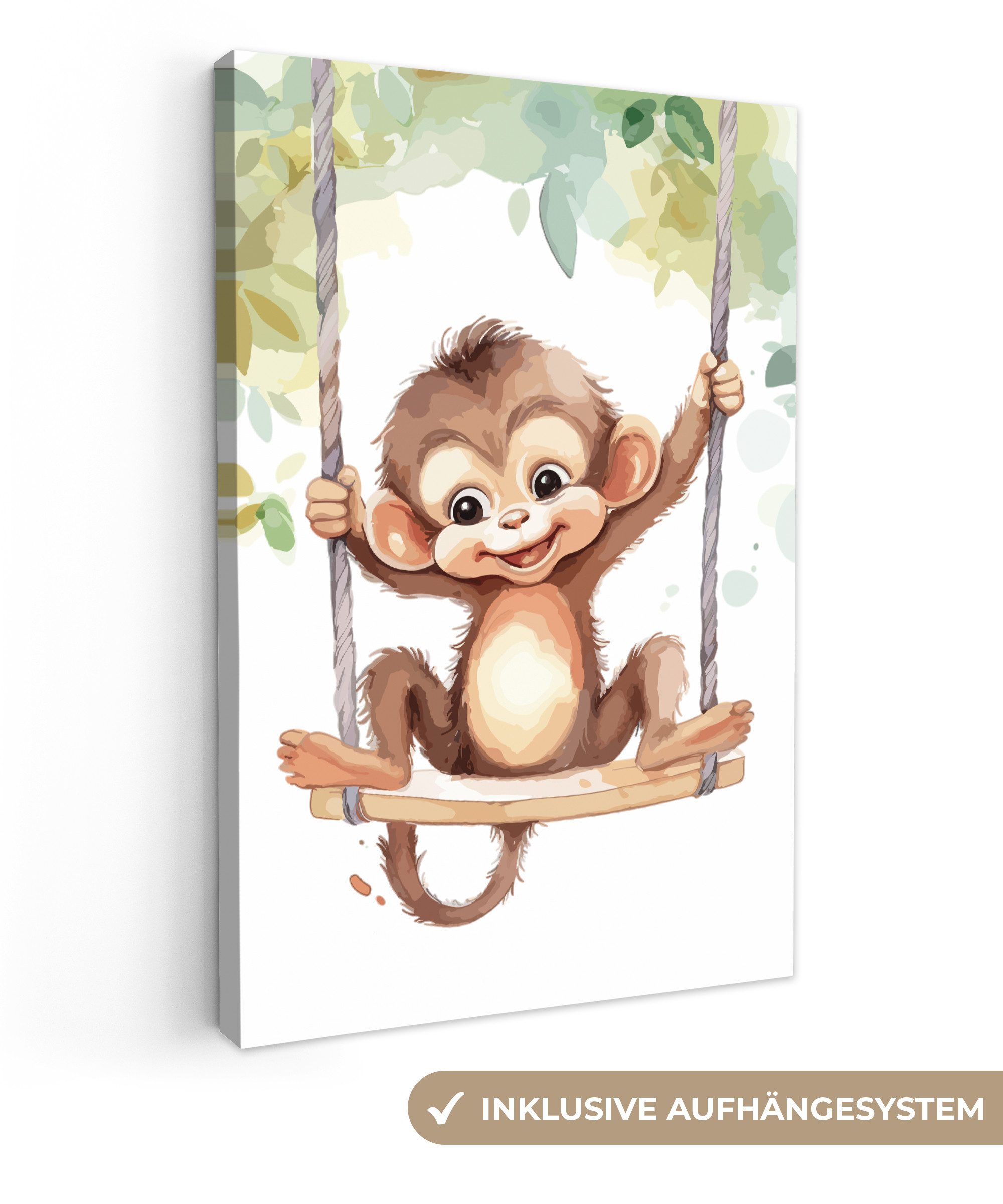 OneMillionCanvasses® Leinwandbild Affe - Tier - günstig online kaufen