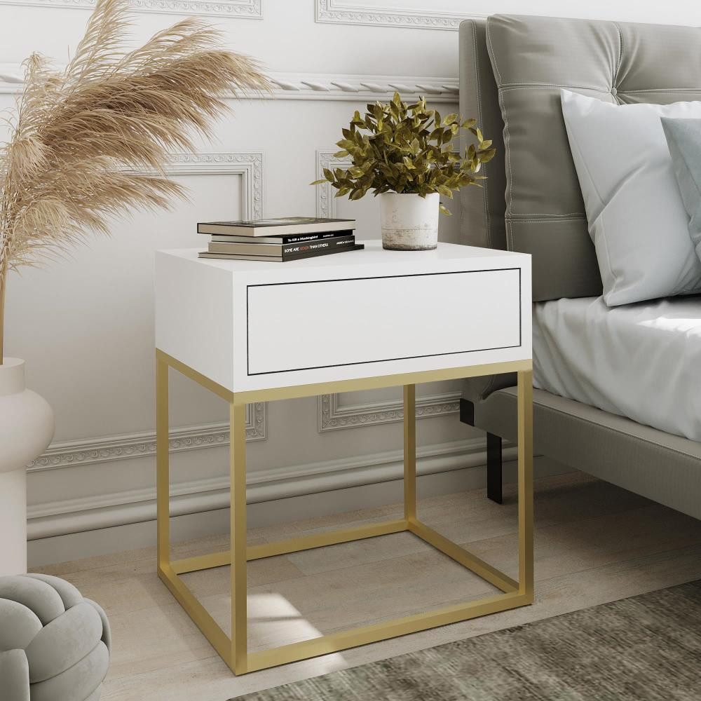 Beautysofa Nachttisch Kay (1 Schublade, 45 günstig online kaufen