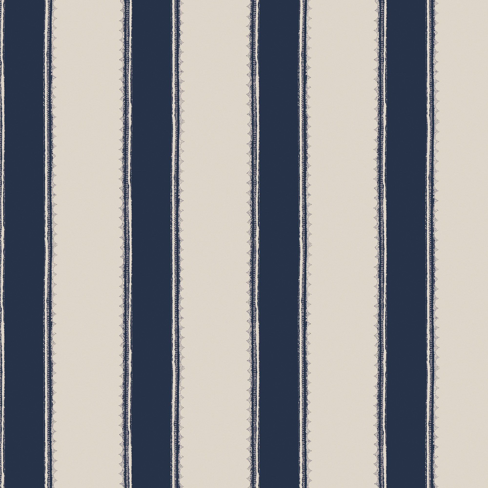 LAURA ASHLEY Vliestapete Denwick Streifen Midnight Seaspray, glatt, gestreift, (1 St), 10mx52cm (ca. 5m2)