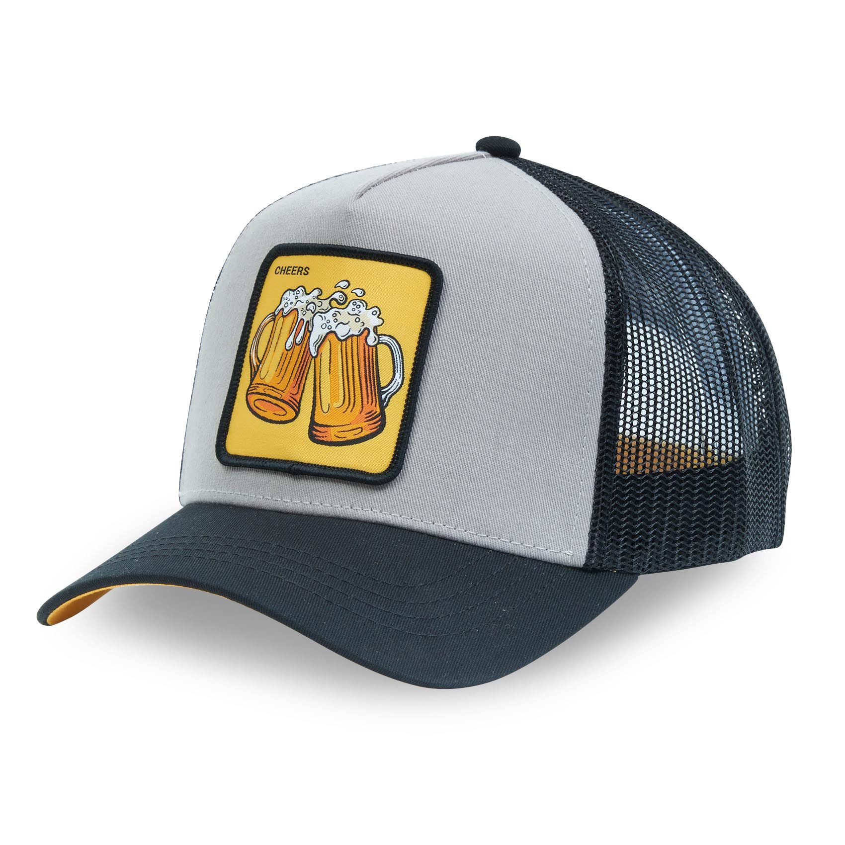 Capslab Trucker Cap CAPSLAB Premium Trucker Cap - BEER CHEERS (Basecap, Basecap, Meshcap, Trucker Kappe)