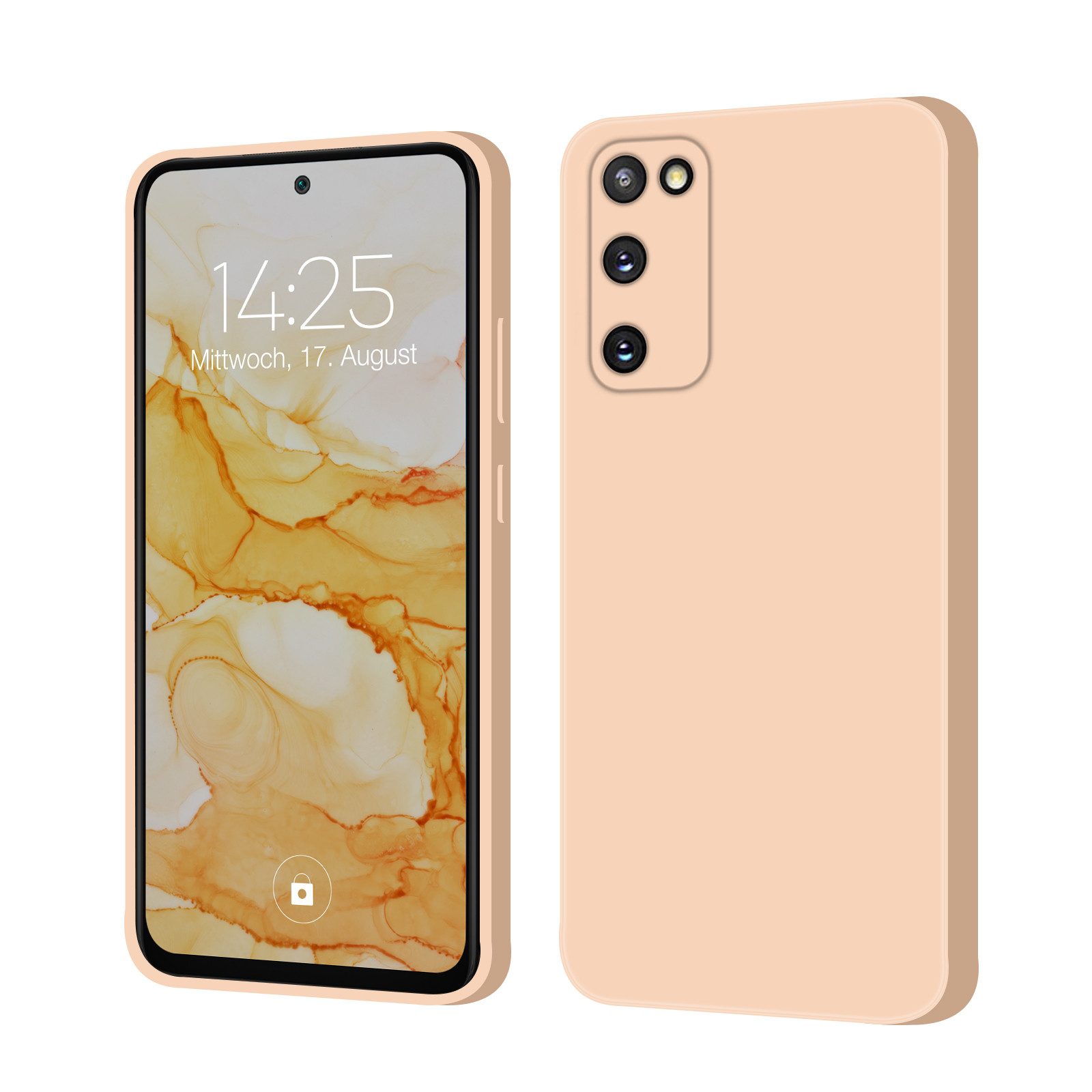 Tec-Expert Handyhülle SoftGrip Cover Hülle für Samsung Galaxy S20 FE, Handy Case Bumper integrierter Kameraschutz flexibel