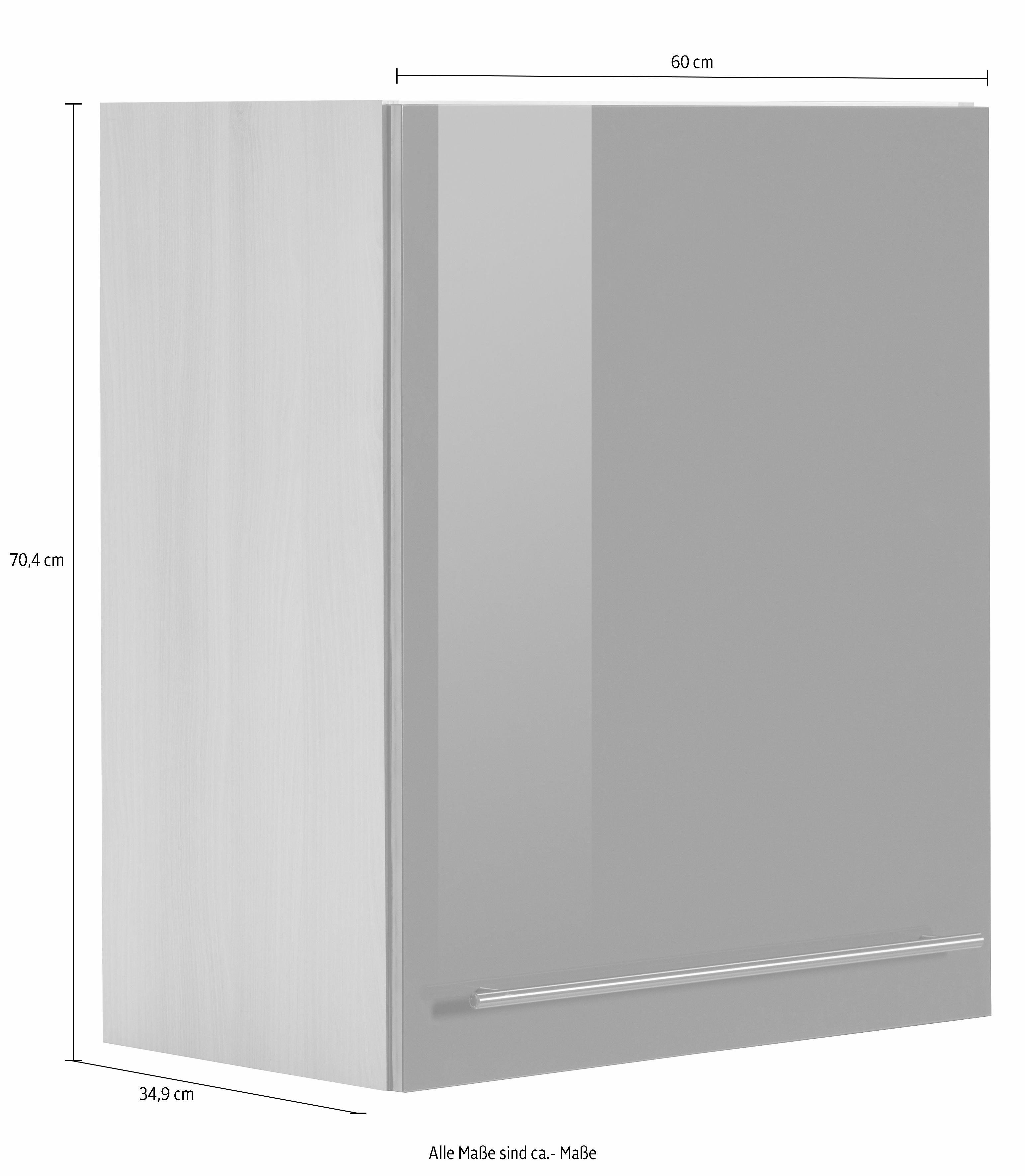 OPTIFIT Hängeschrank Bern Breite 60 cm, 70 cm hoch, mit 1 Tür, mit Metallgriff