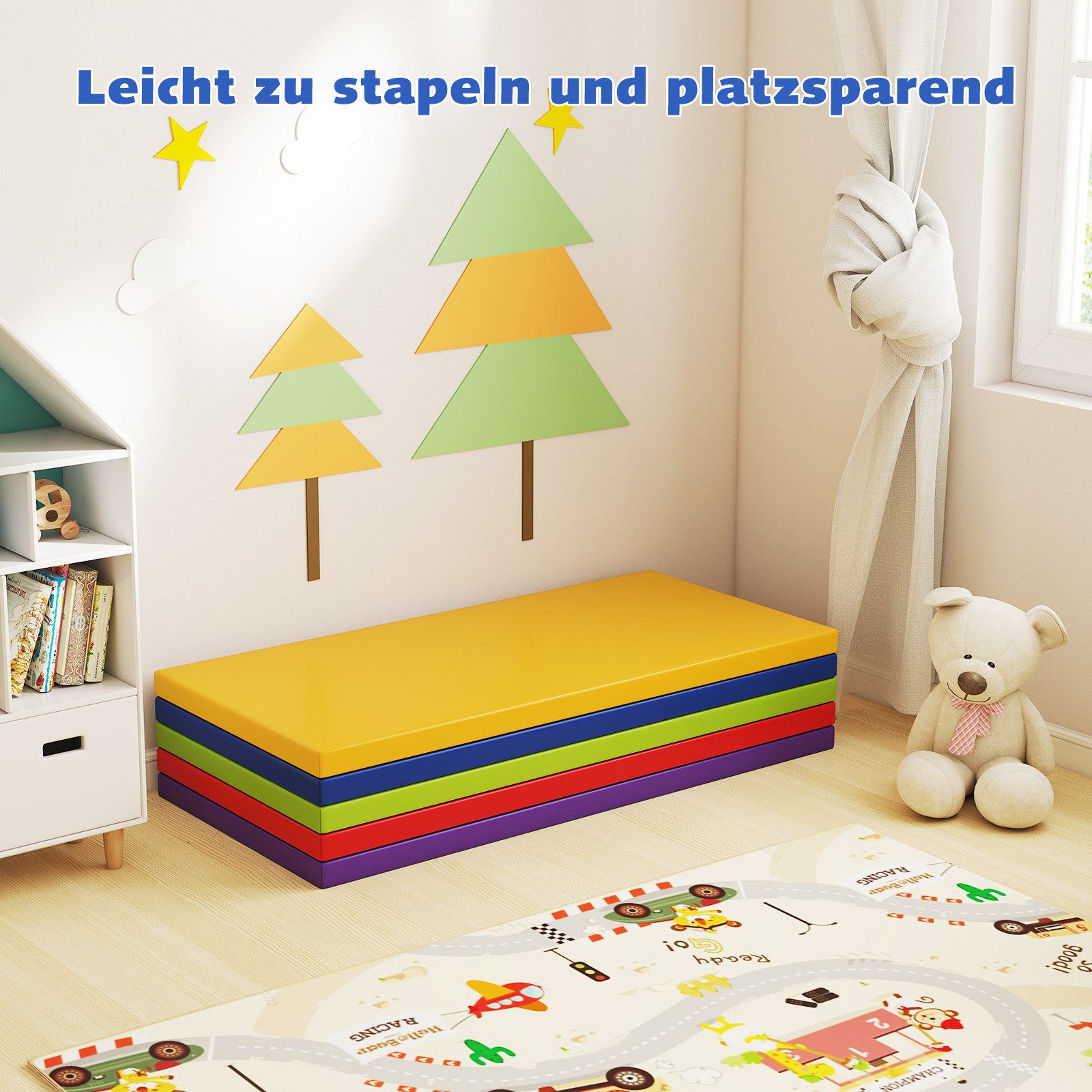 COSTWAY Spielmatte (5-St), Ruhematten, Schaumstoff-Mittagsschlafmatten günstig online kaufen