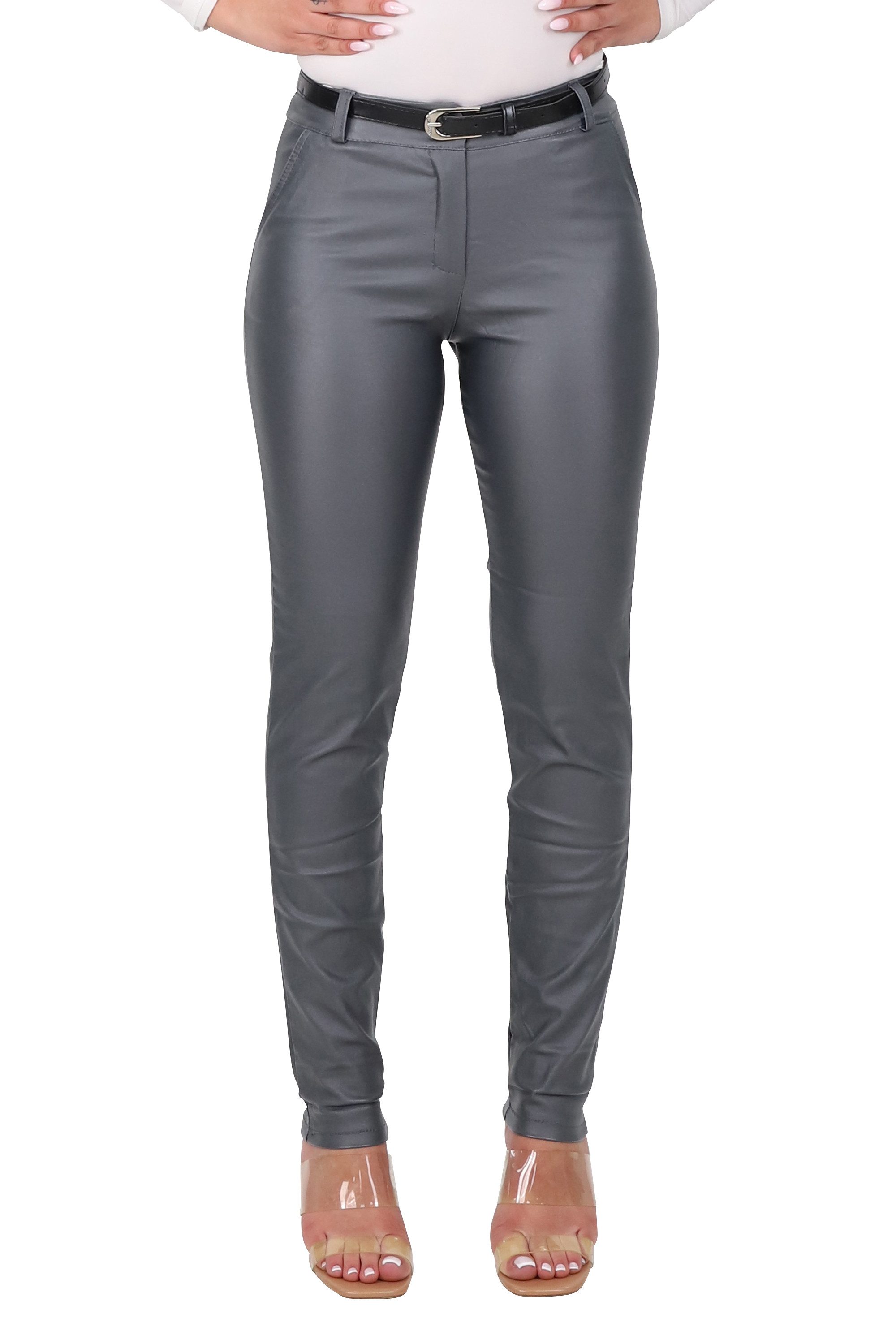 malito more than fashion Chinohose 1031 unifarbene stretch Basic Hose in Le günstig online kaufen