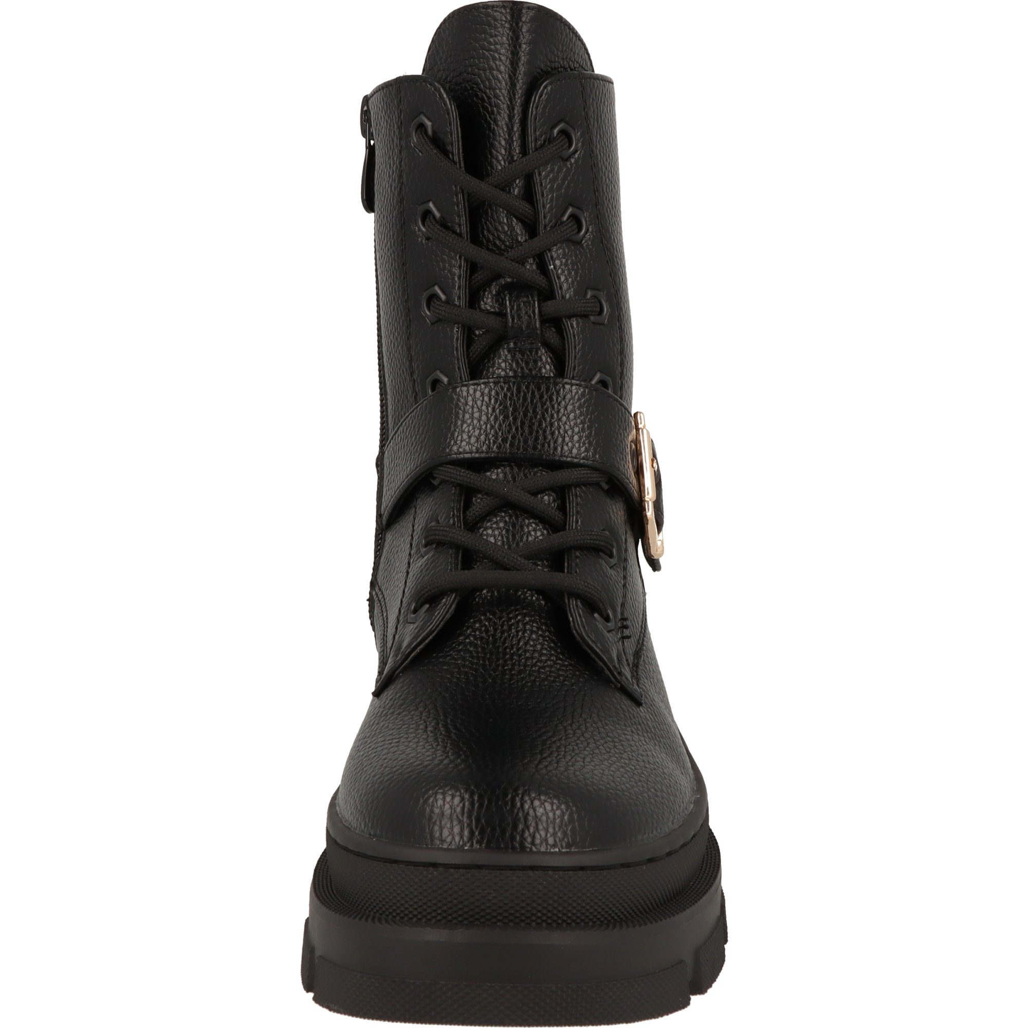La Strada Damen Schuhe Stiefel Schnürstiefel 2180776 Black Tumble stylische Boots