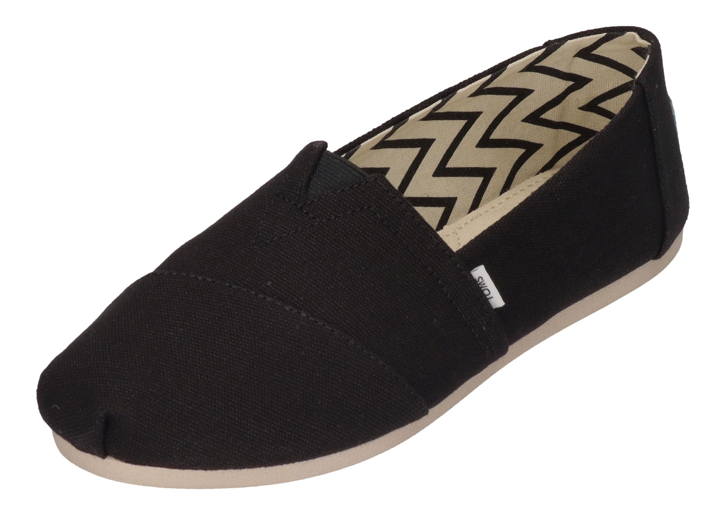 TOMS ALPARGATA 10017732 Espadrille Black White