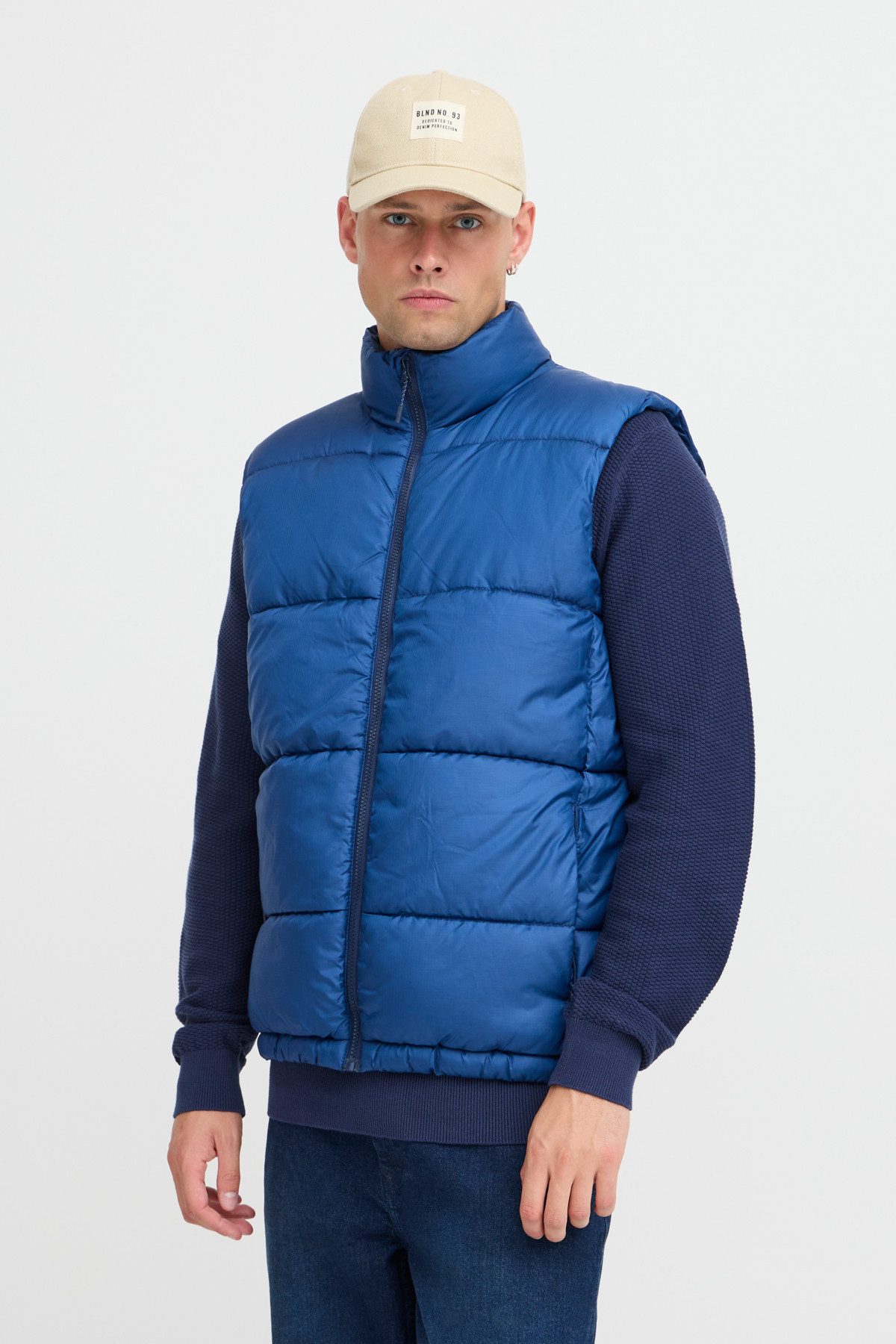 Blend Steppweste Vest mit hohem Kragen günstig online kaufen