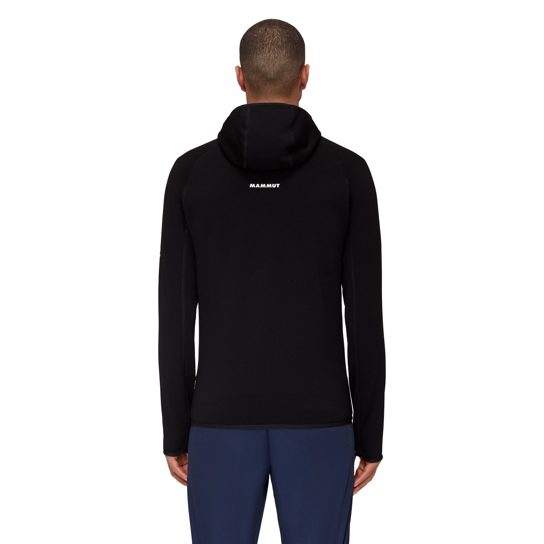 Mammut Fleecejacke Aconcagua ML (Midlayer) mit Kapuze schwarz Herren