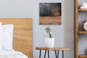 OneMillionCanvasses® Leinwandbild Abstrakt - Gold - Design, (1 St), Leinwand Bilder für Wohnzimmer Schlafzimmer