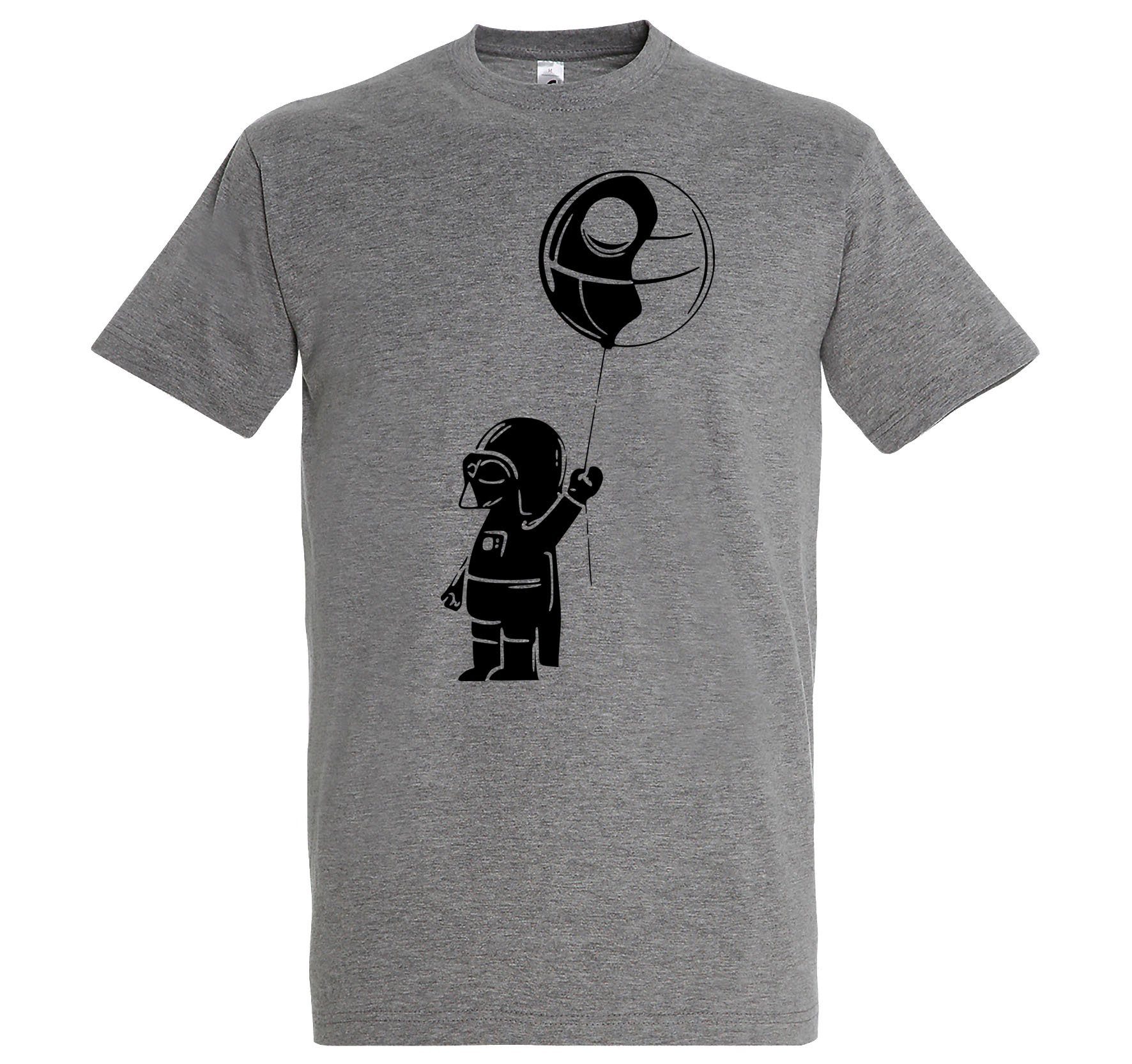 Youth Designz T-Shirt Baby Vater Herren Shirt mit lustigem Frontprint Grau
