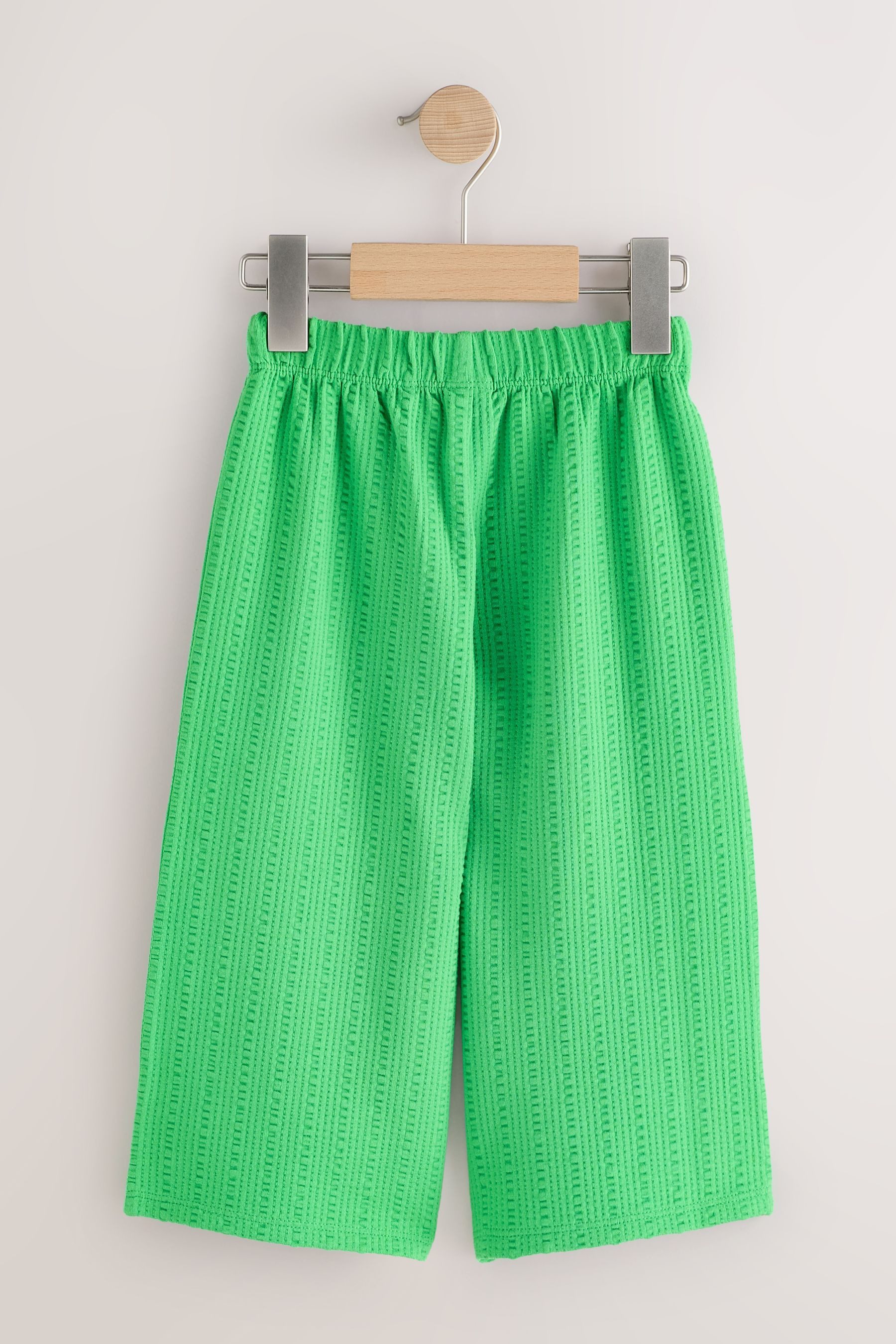 Next Palazzohose Strukturierte Hose mit weitem Bein (1-tlg) – Bild 2 von 4