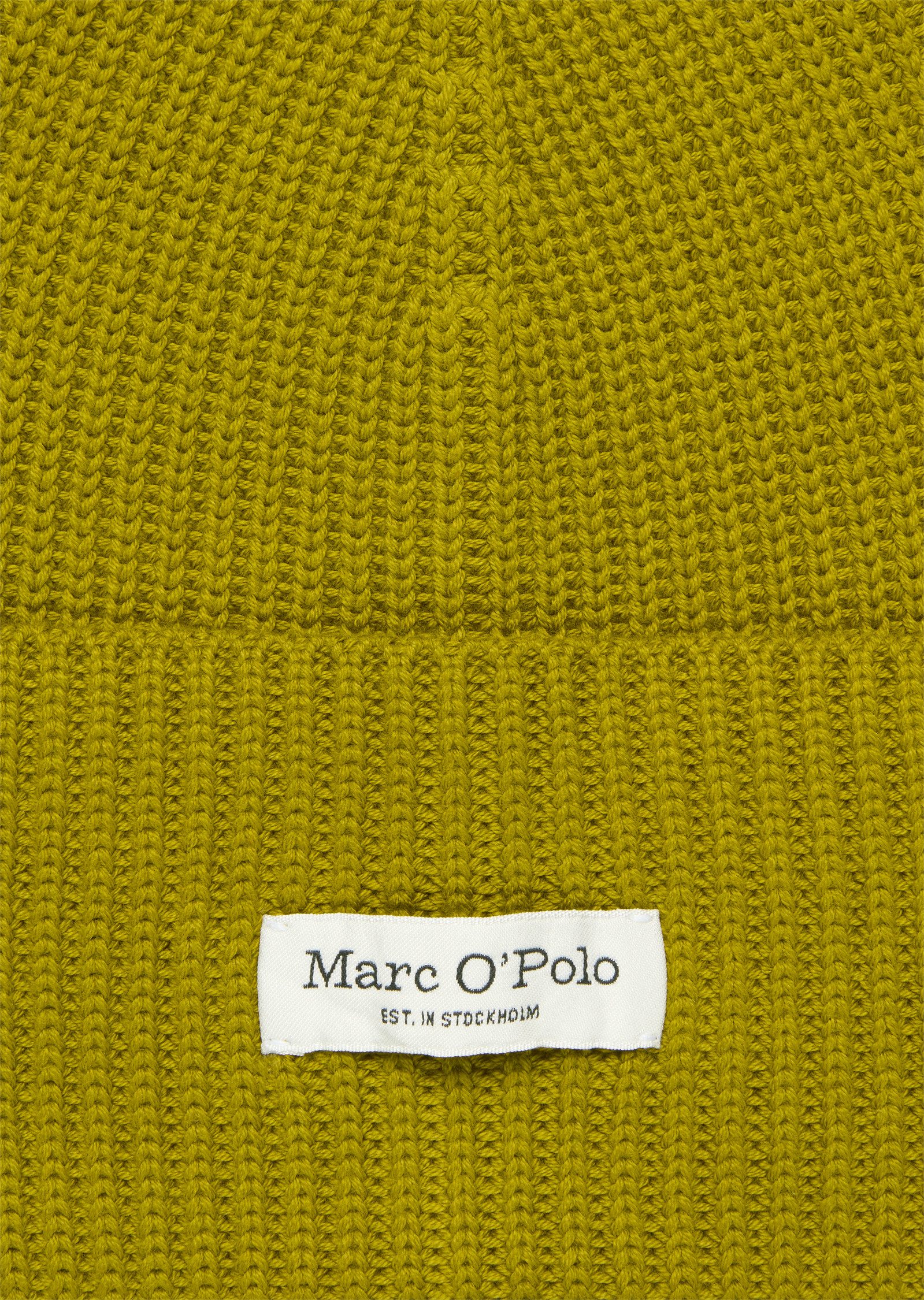 Marc O'Polo Beanie breiter Umschlag, Markenlabel, günstig online kaufen