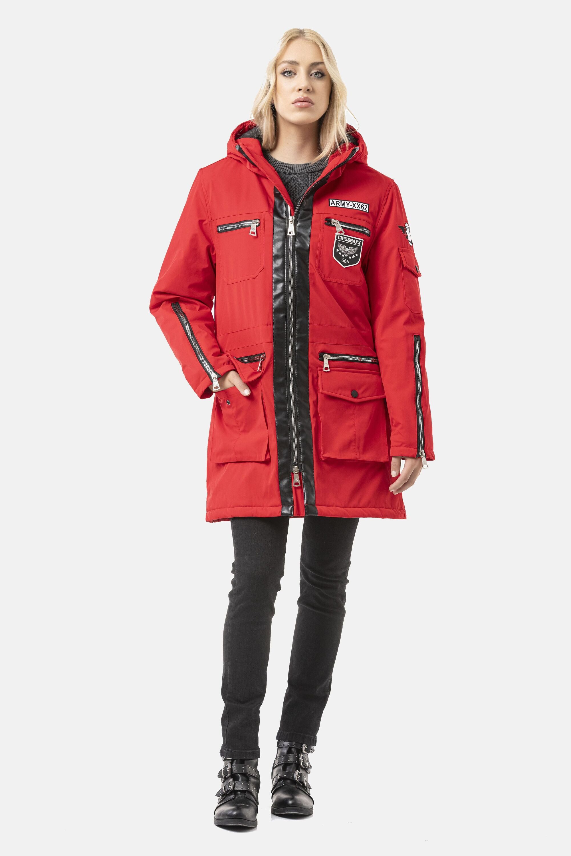 Cipo & Baxx Winterjacke WM144 mit Zipper-Details – Bild 5 von 5