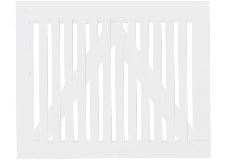 PLUS Gartentor Plus Tor Sendai 100 x 80 cm RAL 9010 Weiß