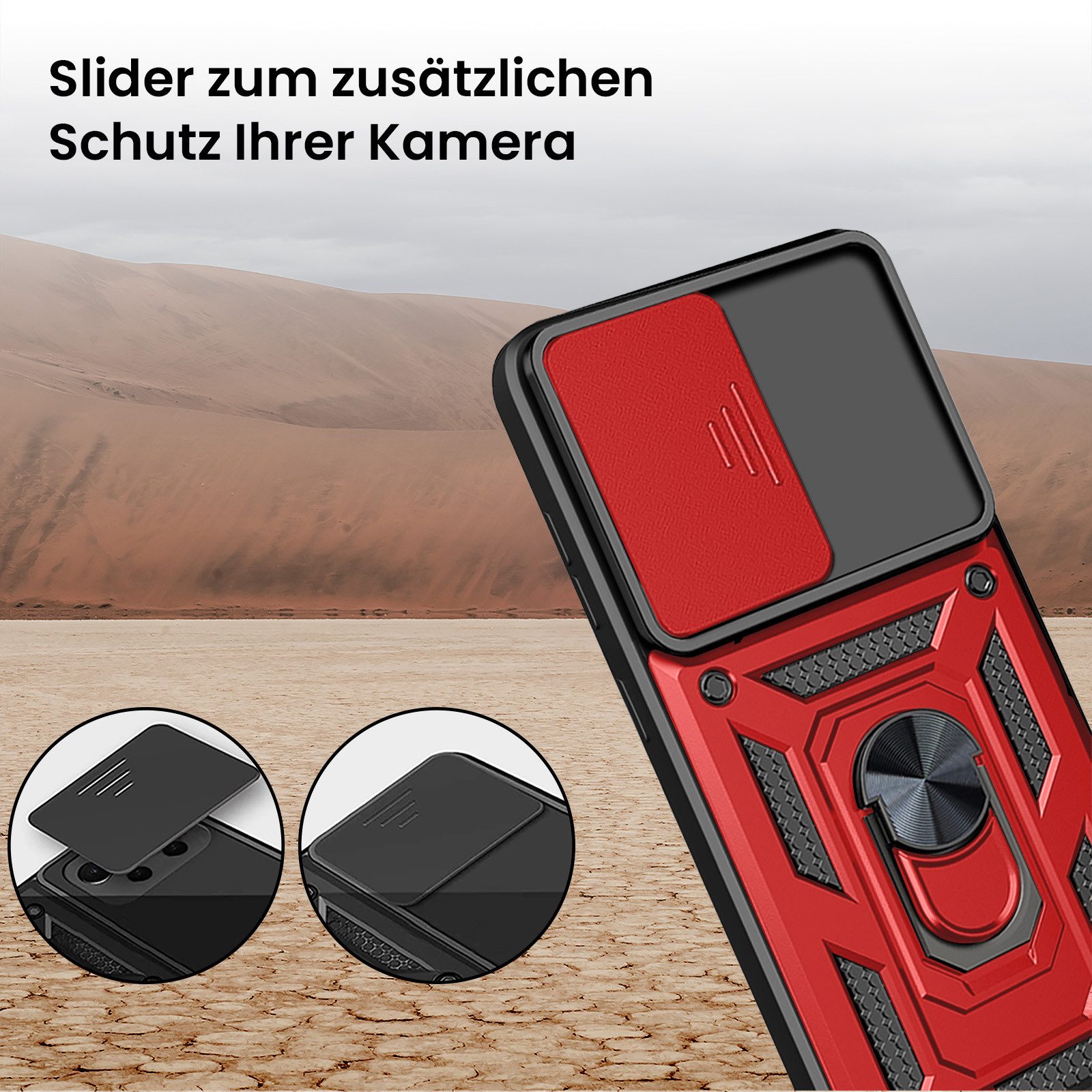 Tec-Expert Handyhülle Outdoor Cover Hülle für Apple iPhone 17, Premium Hülle mit Kameraschutz aus verstärktem Polycarbonat