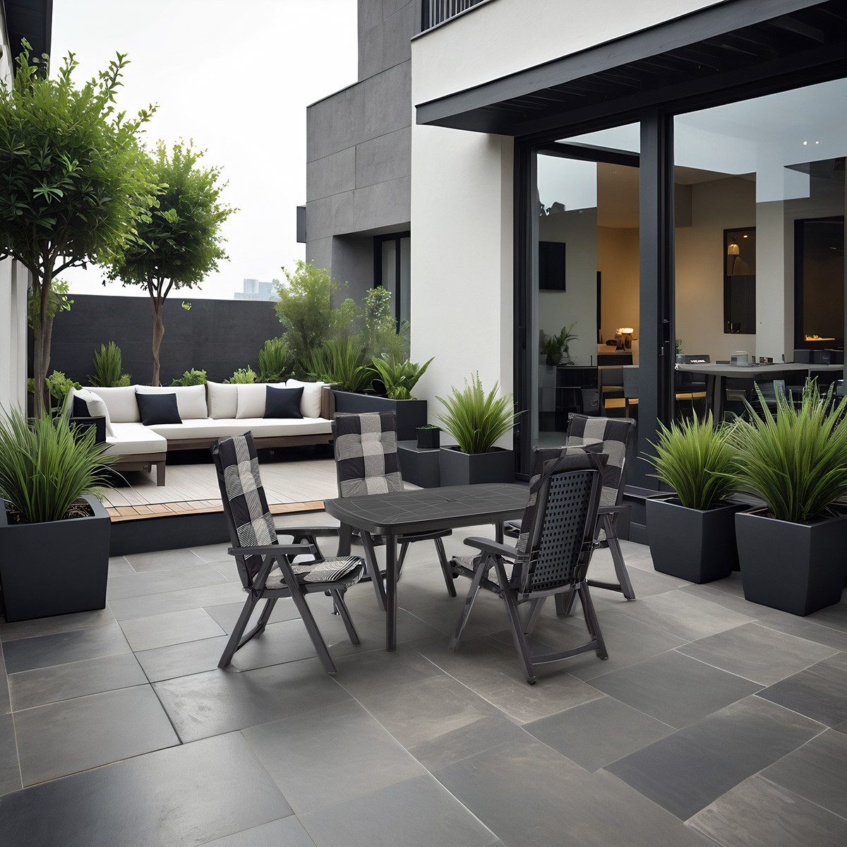 Shaf Garten-Essgruppe Milano Garten Essgruppen-Set Klappstuhl günstig online kaufen