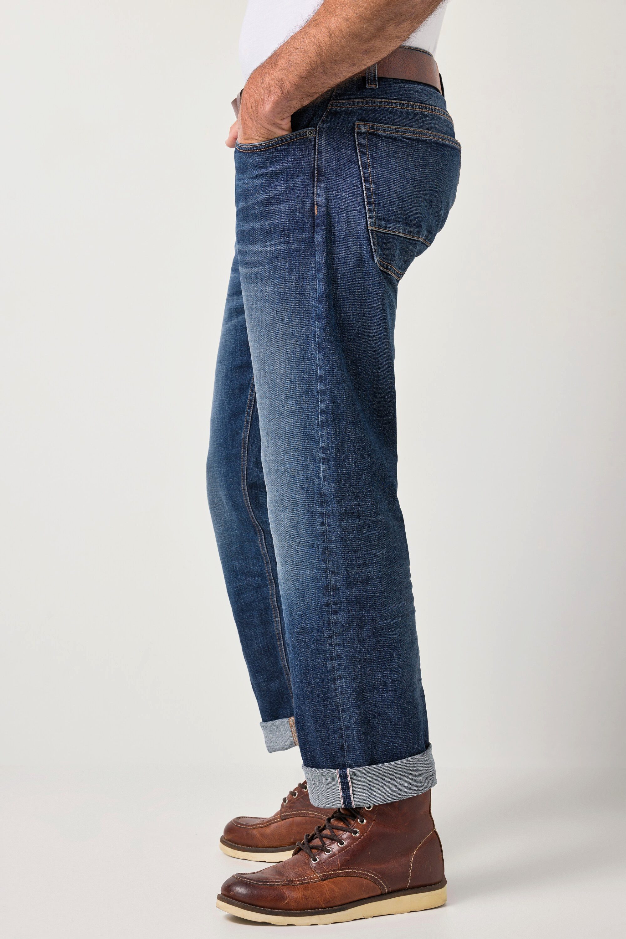 JP1880 5-Pocket-Jeans Selvedge Denim-Jeans Denim FLEXNAMIC® 5-Pocket
