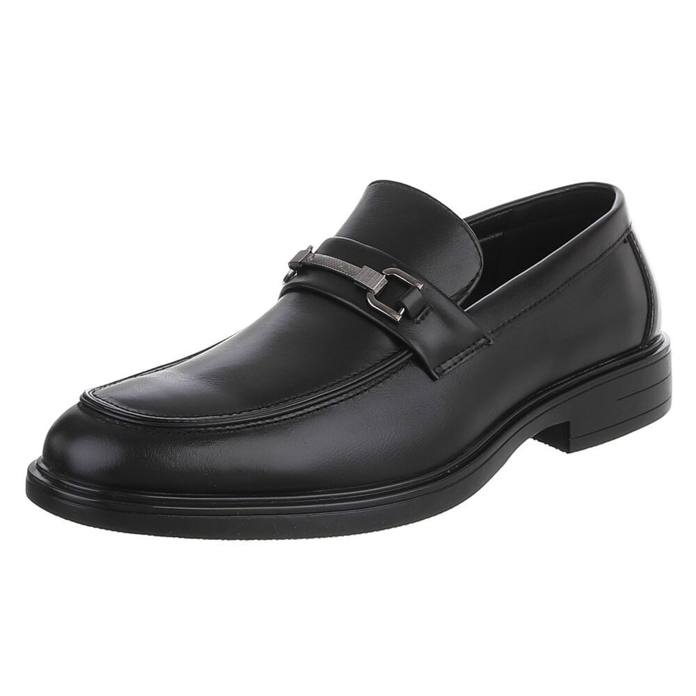 Herren Slipper mit Zierriemen elegant bequem Slipper