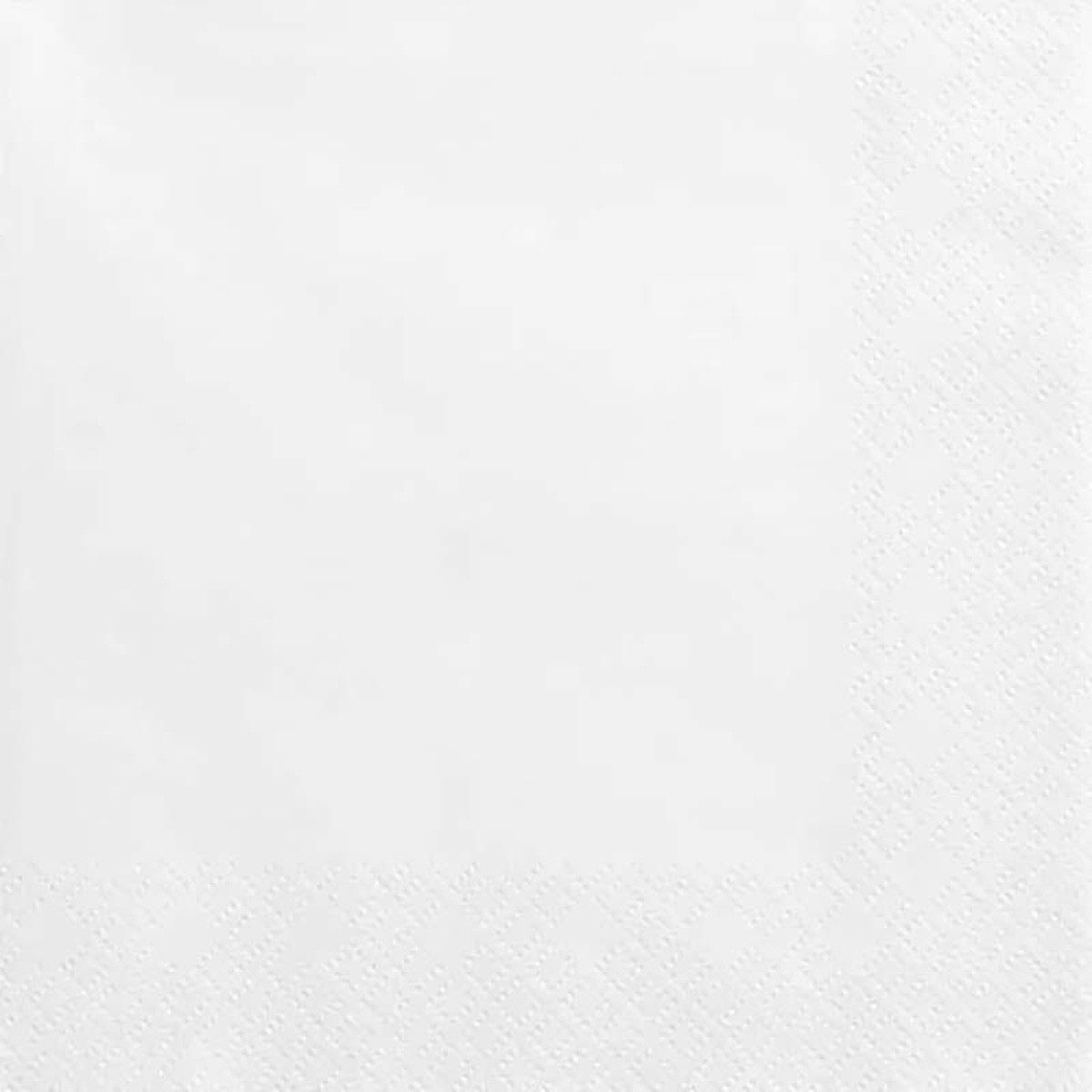 partydeco Papierserviette Servietten Uni 20Stk./33x33cm, Weiß