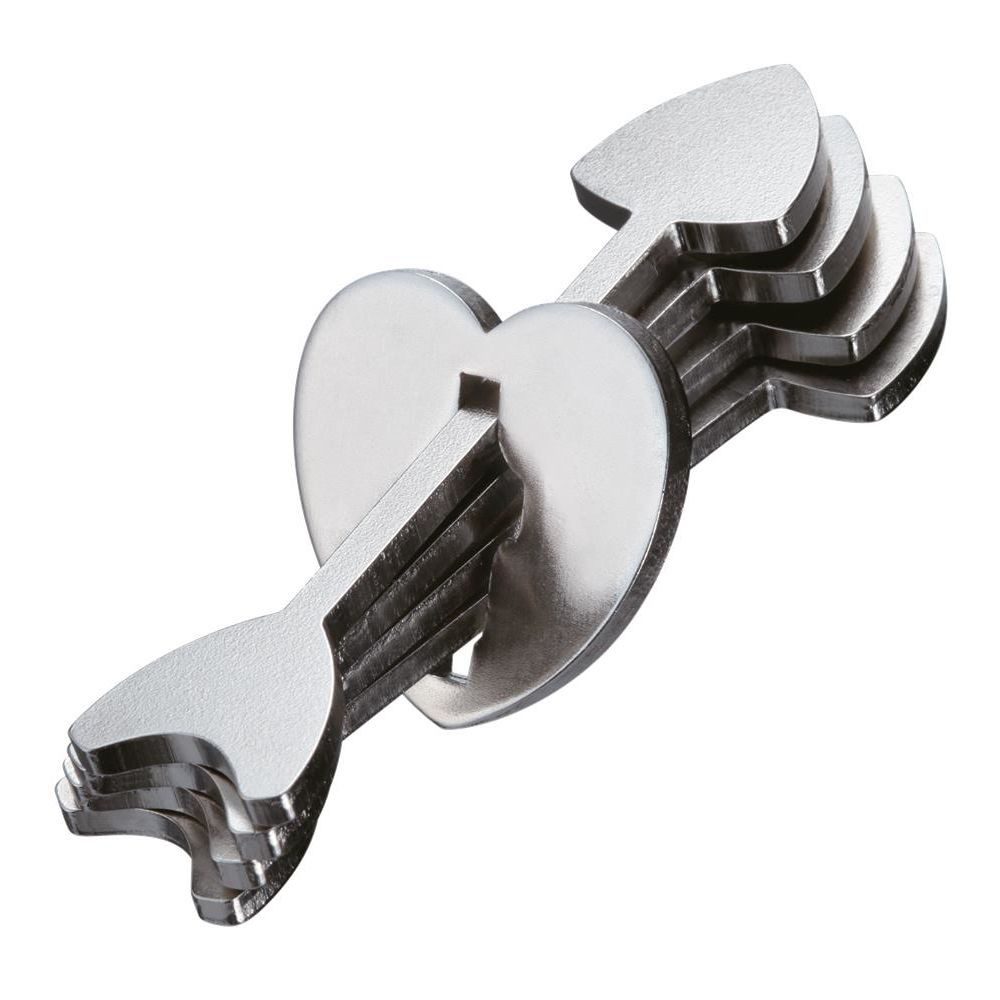 Bartl Spiel Huzzle Cast Arrows Metallpuzzle aus Gießzink, Level 3, Cast Arrows, Gießzink, Normal-Level, handlich, Trenn- und Zusammensetzpuzzle