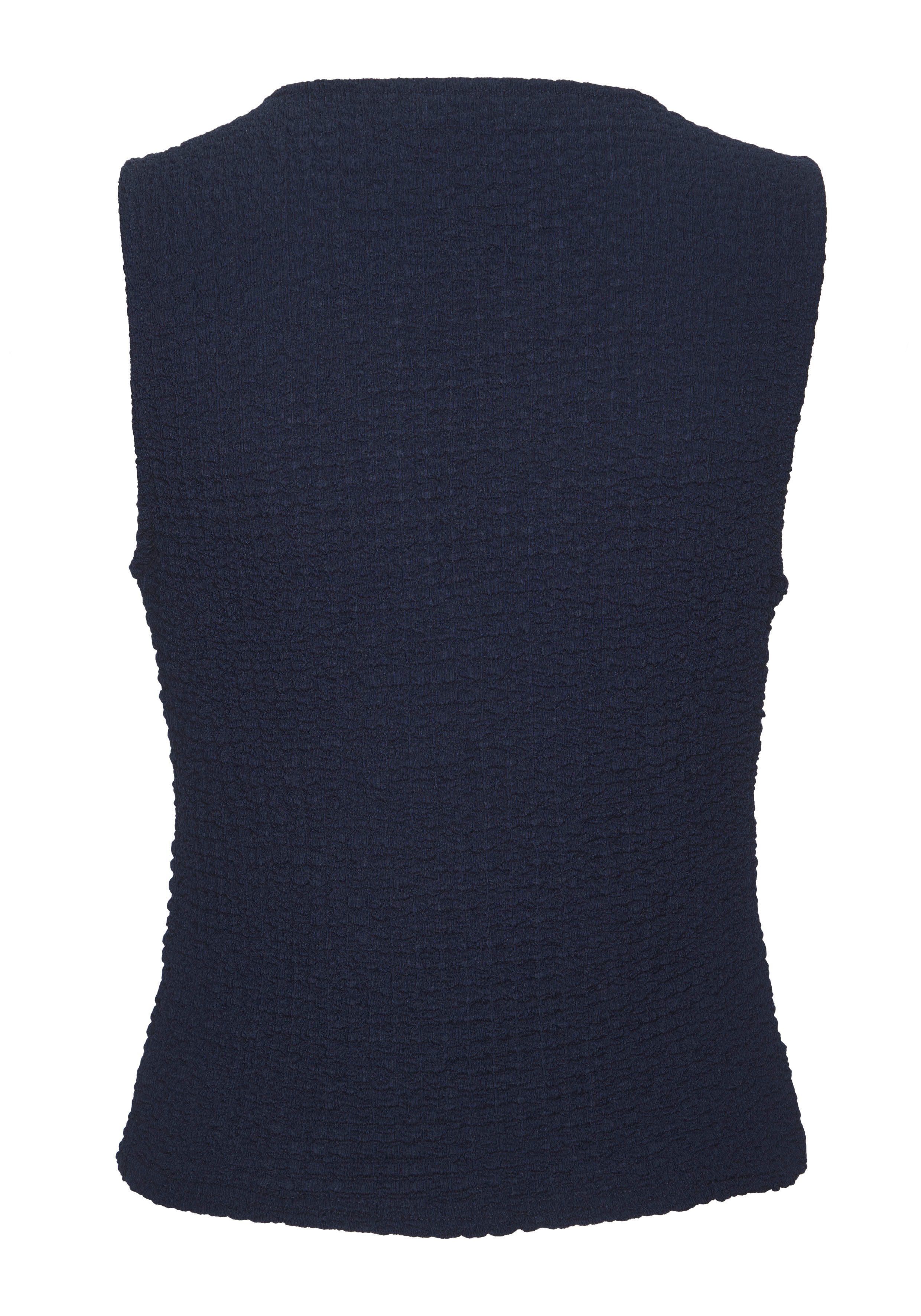 LASCANA Tanktop mit V-Ausschnitt, Sommertop, Anzugweste aus modischer Strukturware