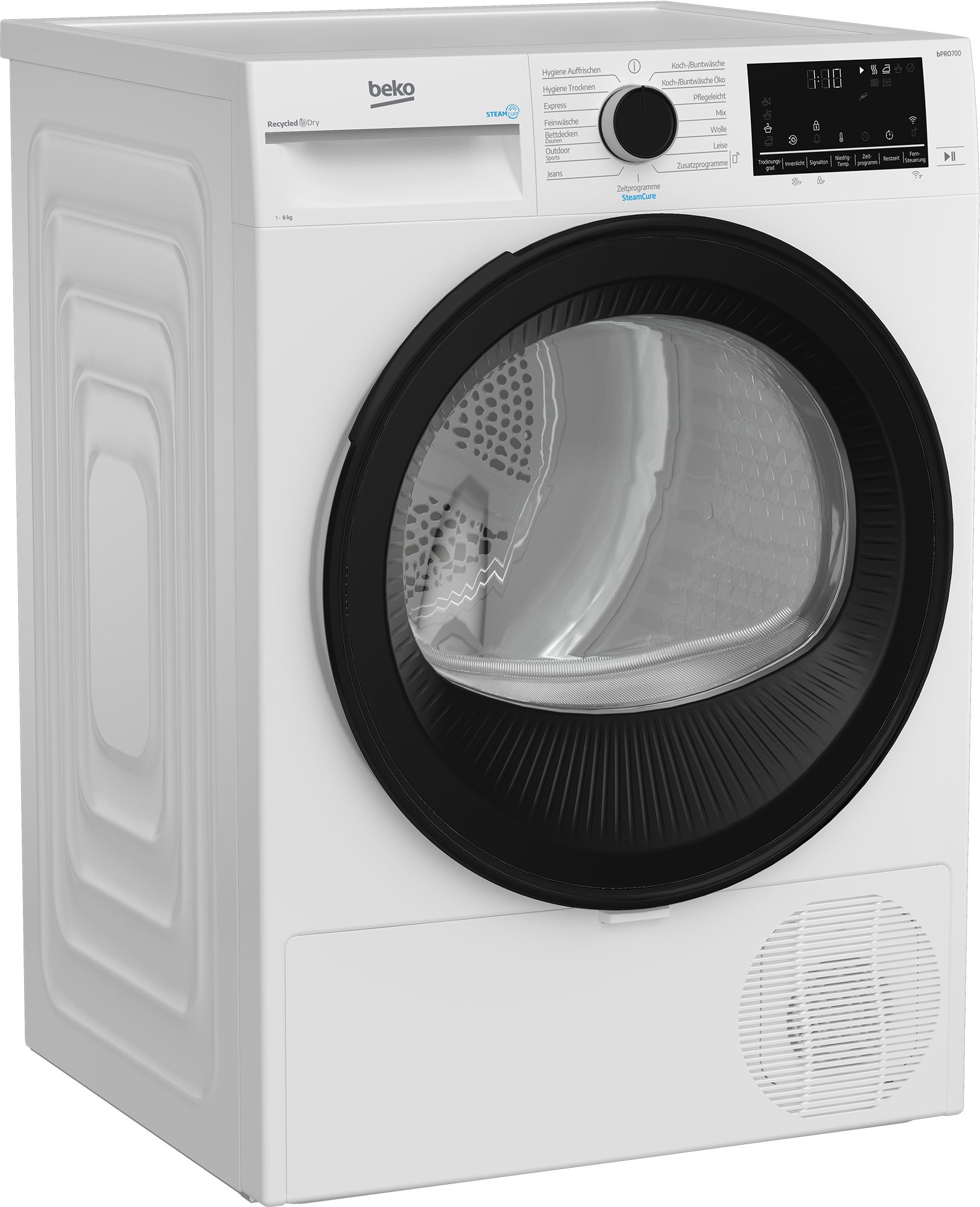 BEKO Wärmepumpentrockner B7T88209, Die AquaWave Trommel bewegt die Wäsche sanft und effektiv
