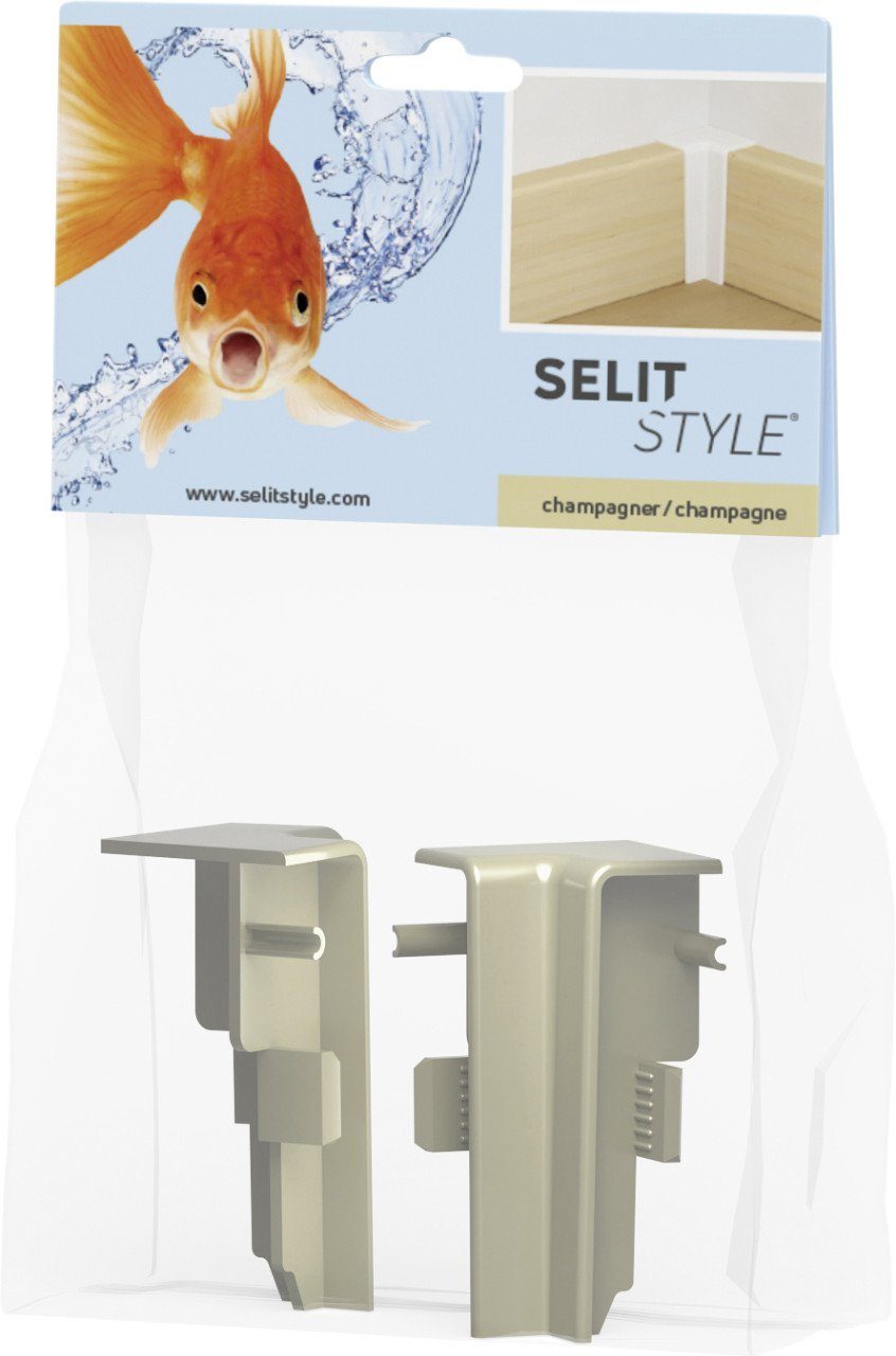 Selit Sockelleiste SELITSTYLE Innenecke champagner Höhe 50 mm