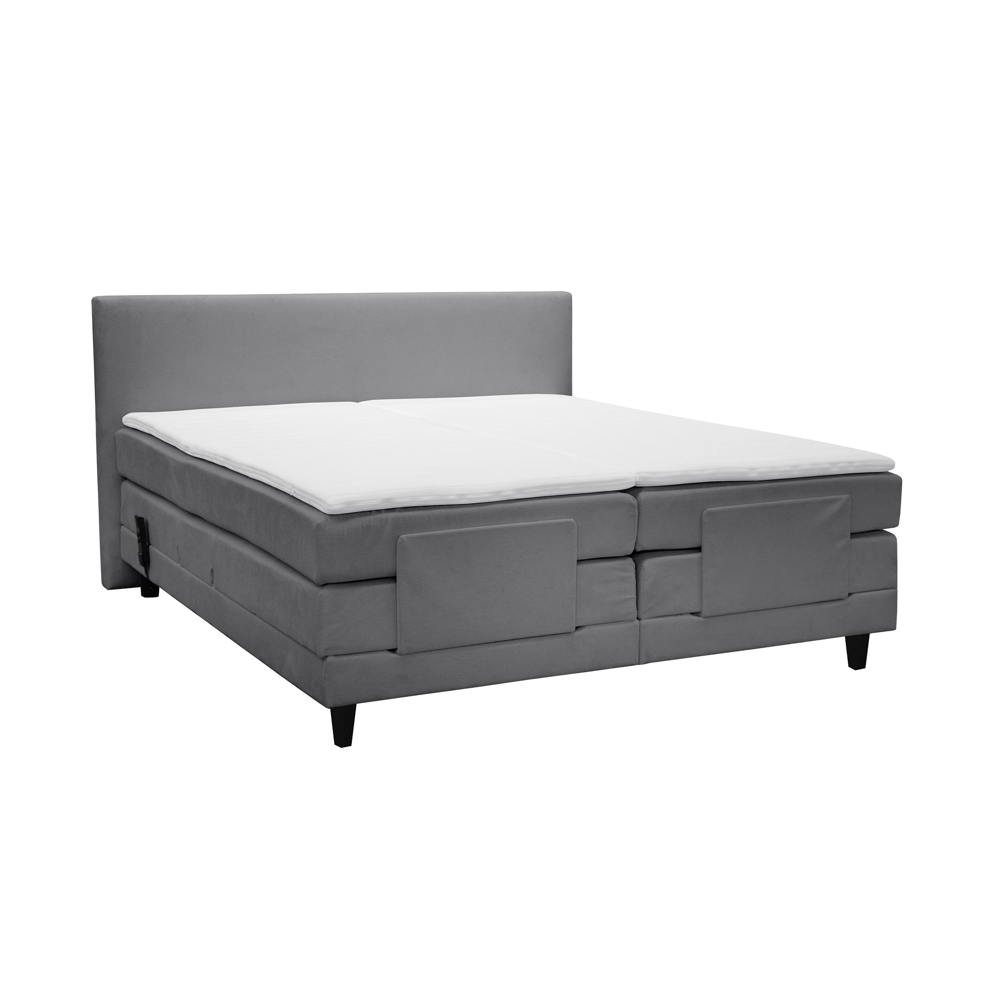 ADA trendline Boxspringbett PRIMUS, H2/H3, 180x200cm, Inklusive 2 Topper Benno, motorischer Verstellung