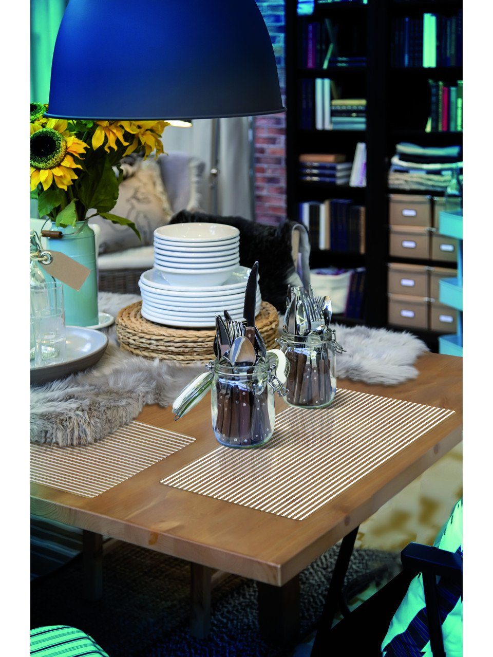 d-c-fix Tischdecke d-c-table® Tischset Rio Ben 44 x 29 cm, weiß