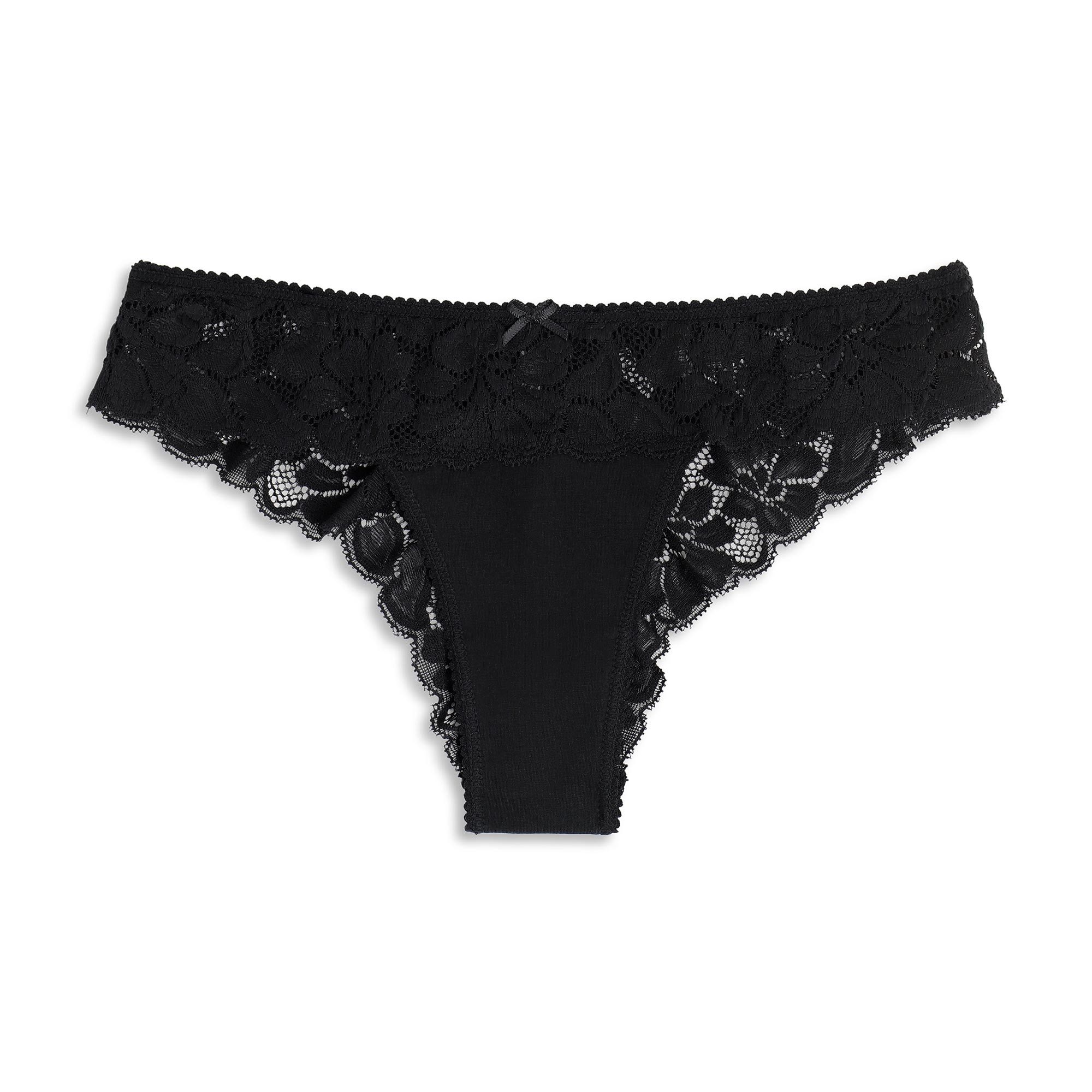 Cotonella Brasilslip COTONELLA adc87 Brazilian Slip mit Spitze MY PIZZO 38-44 schwa