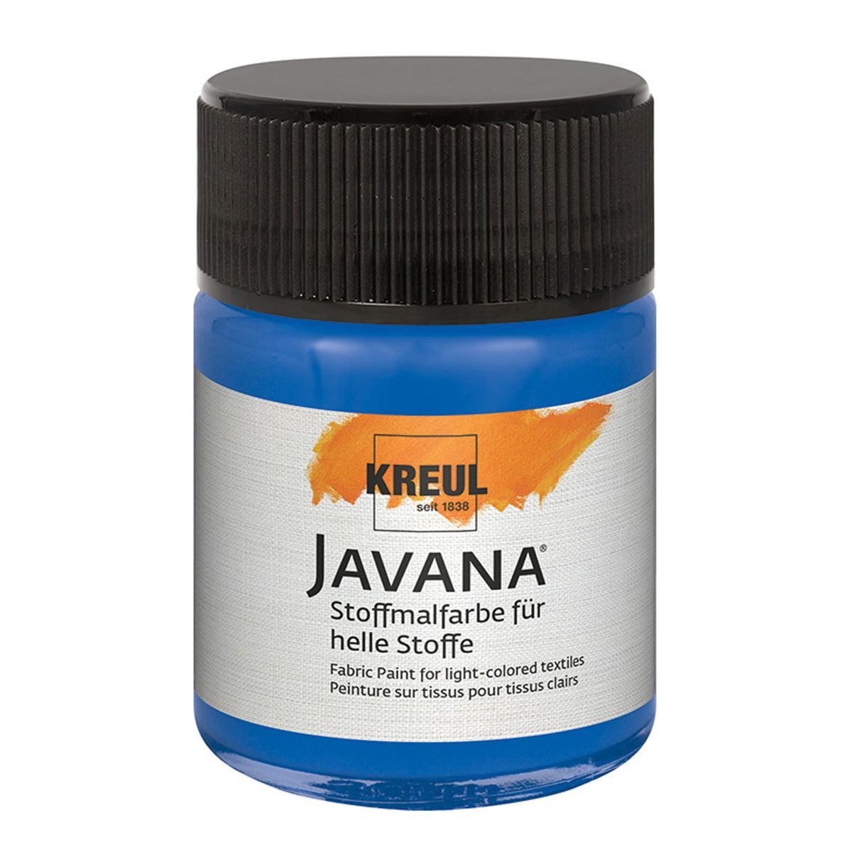 Stoffmalfarbe KREUL Stoffmalfarbe JAVANA royalblau 50ml Glas