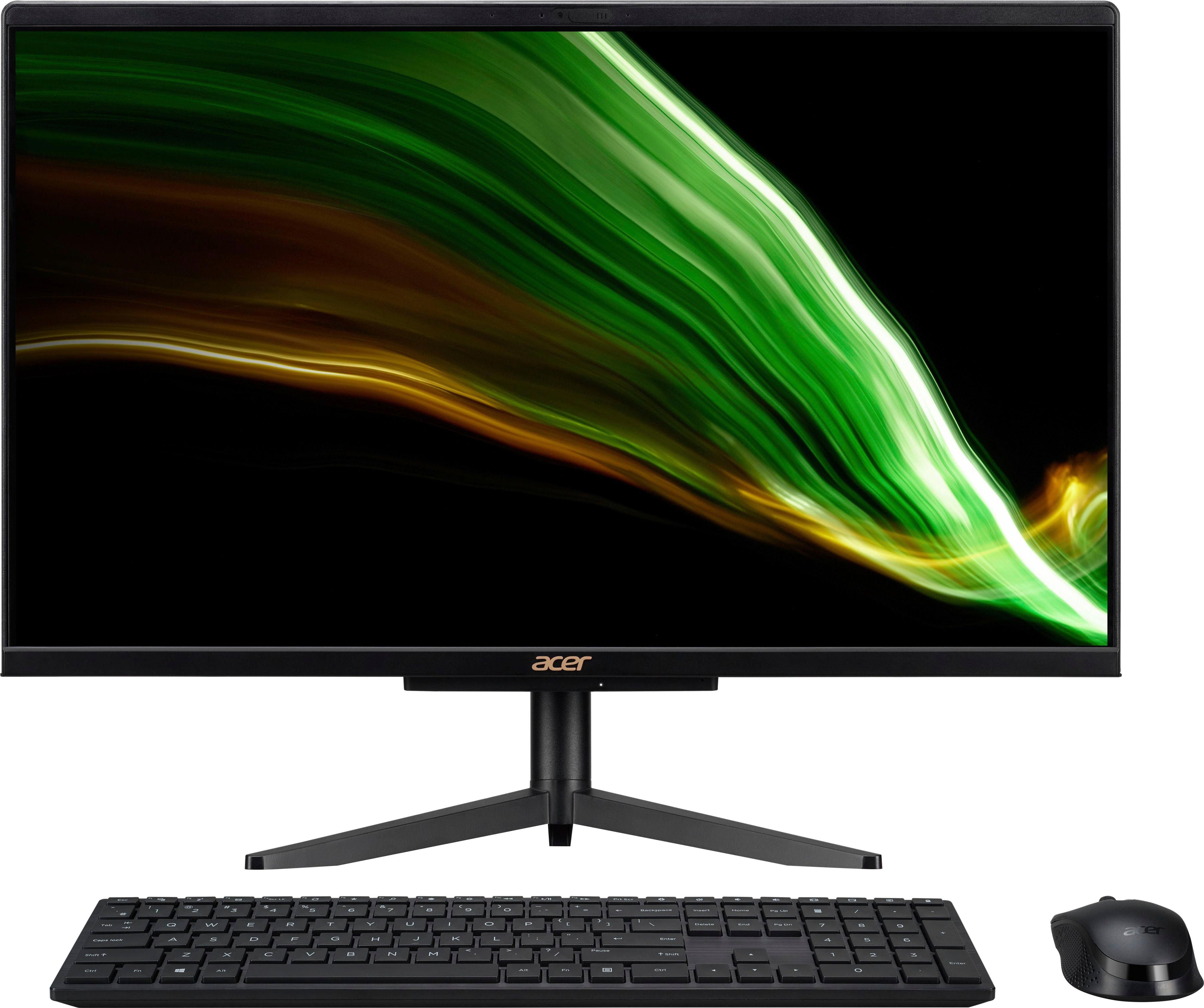 Zoll, Acer SSD, GB N6005, GB Aspire C24-1600 All-in-One Luftkühlung) PC Intel RAM, 512 Graphics, Pentium 8 UHD (23,8